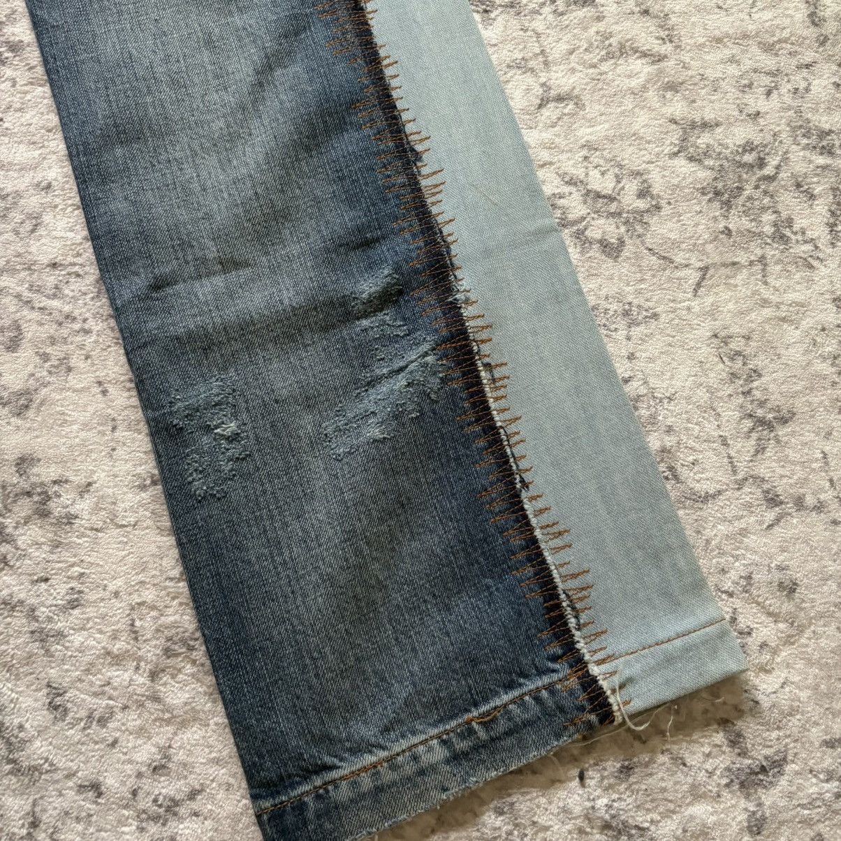 Dolce & Gabbana Dolce & Gabbana Hybrid Distressed Blue Denim Jeans | Size 31 Size US 32 / EU 48 - 10 Thumbnail