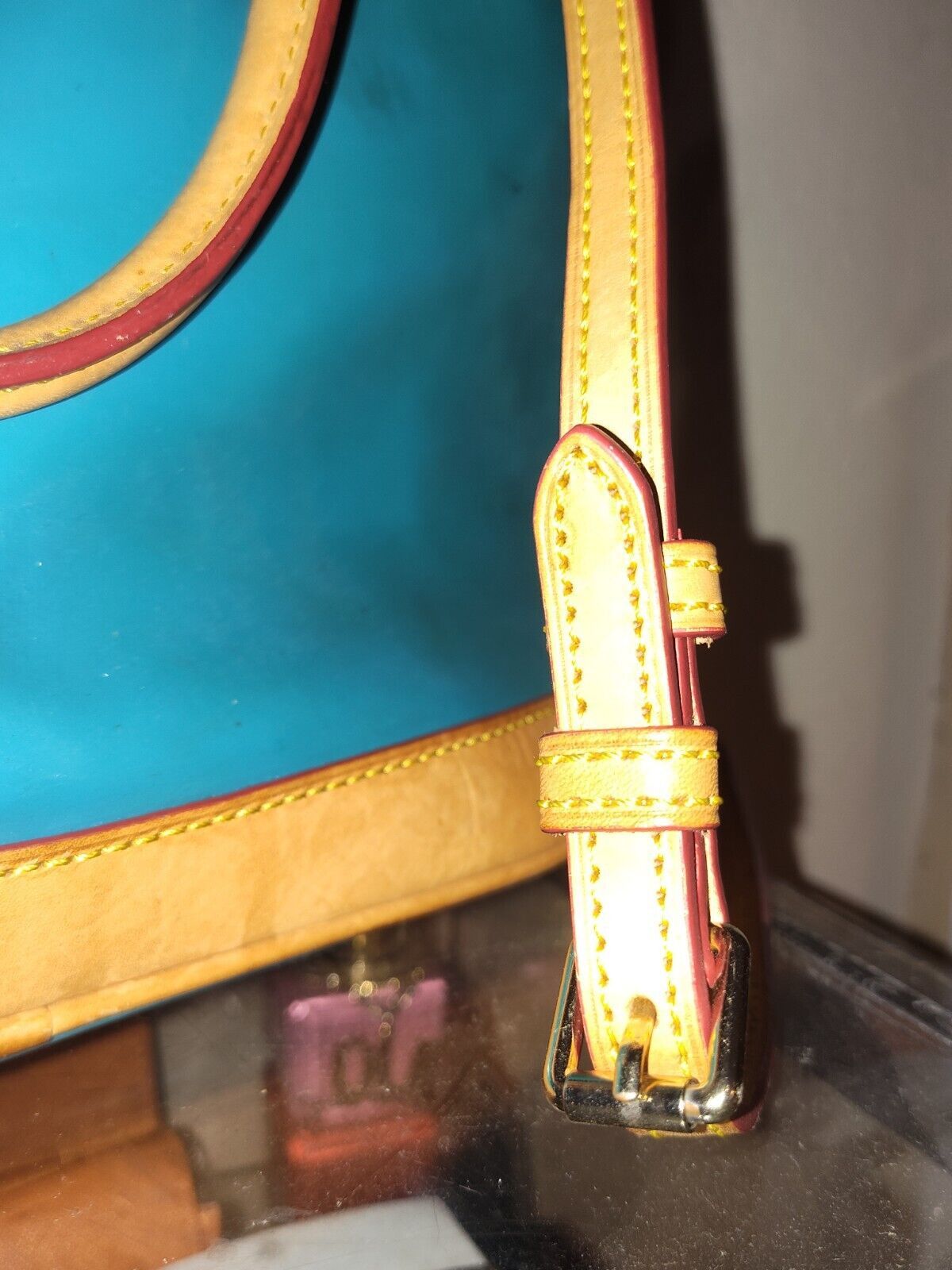 Dooney & Bourke Dooney and Bourke Darcy Turquoise Patent Leather Satchel Size ONE SIZE - 10 Thumbnail