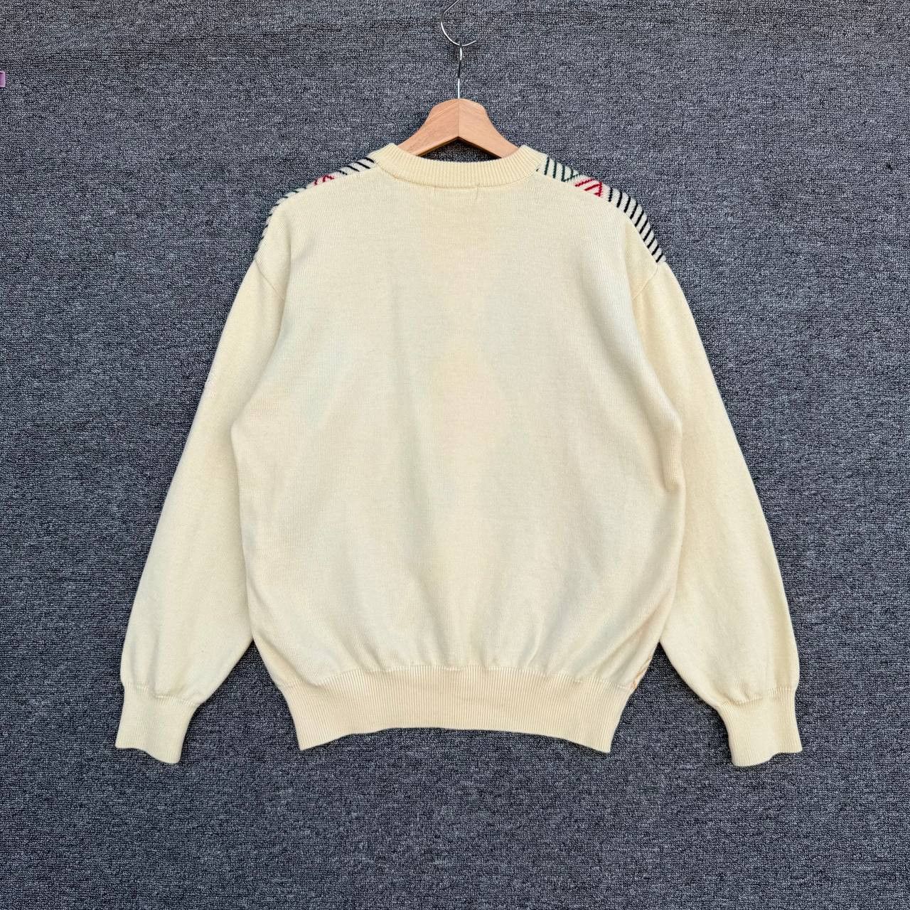 Burberry Vintage Burberrys’ London Argyle Knit Diamond 90s Sweater Size US L / EU 52-54 / 3 - 4 Thumbnail