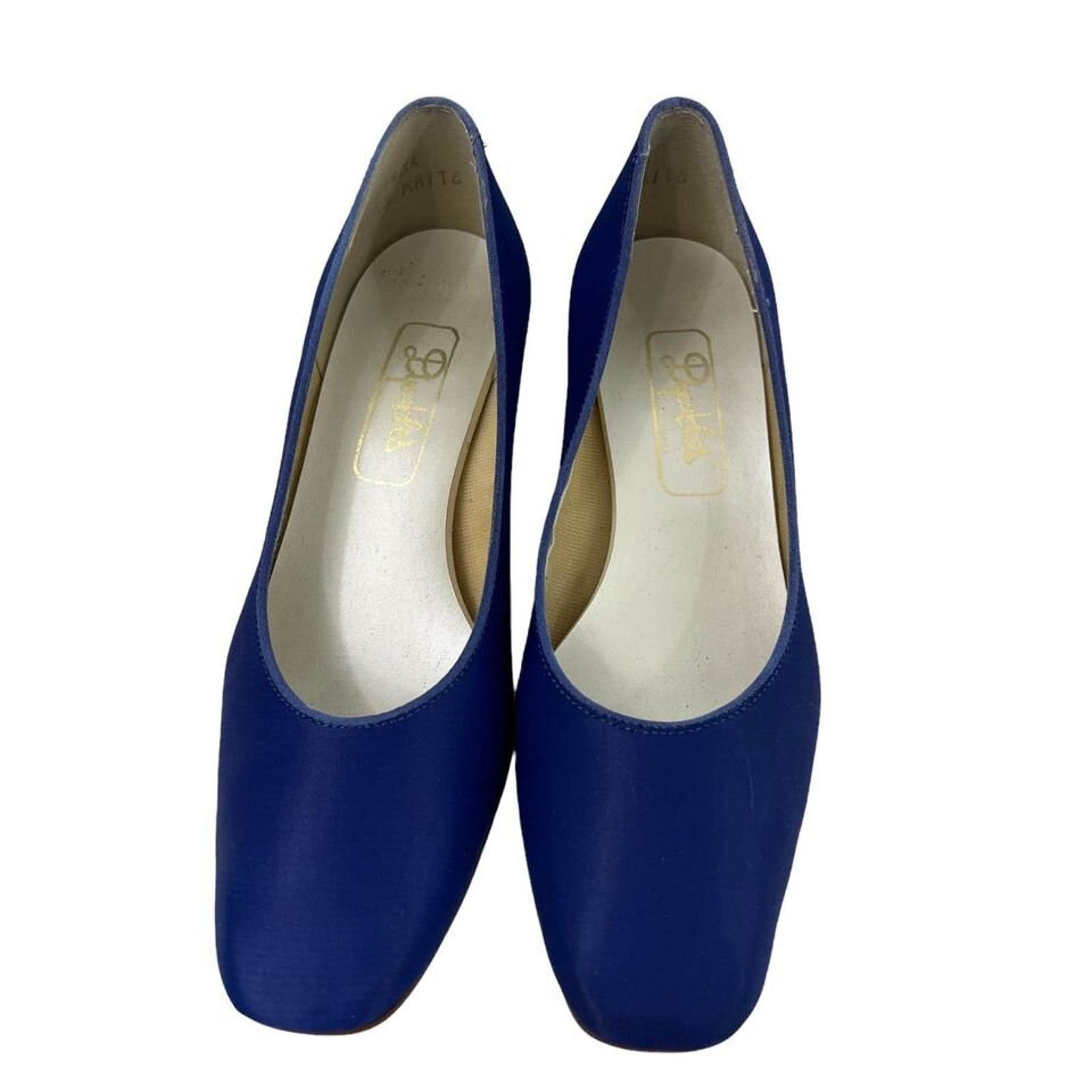 Vintage Vintage 80s Dyeables Satin Heels Pumps Size 6.5 Retro Shoes Size US 6.5 / IT 36.5 - 2 Thumbnail