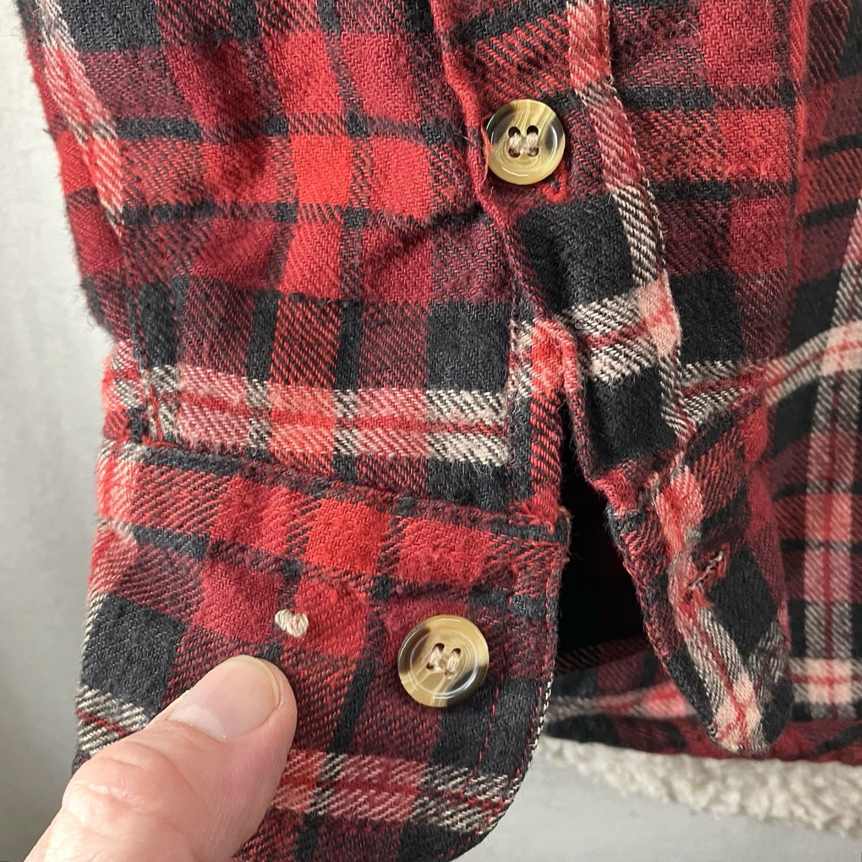 Vintage Vintage 90s Sherpa Lined Flannel Jacket XL Button Up HEAVYWEIGHT Shaket 52x32 Size US XL / EU 56 / 4 - 6 Thumbnail