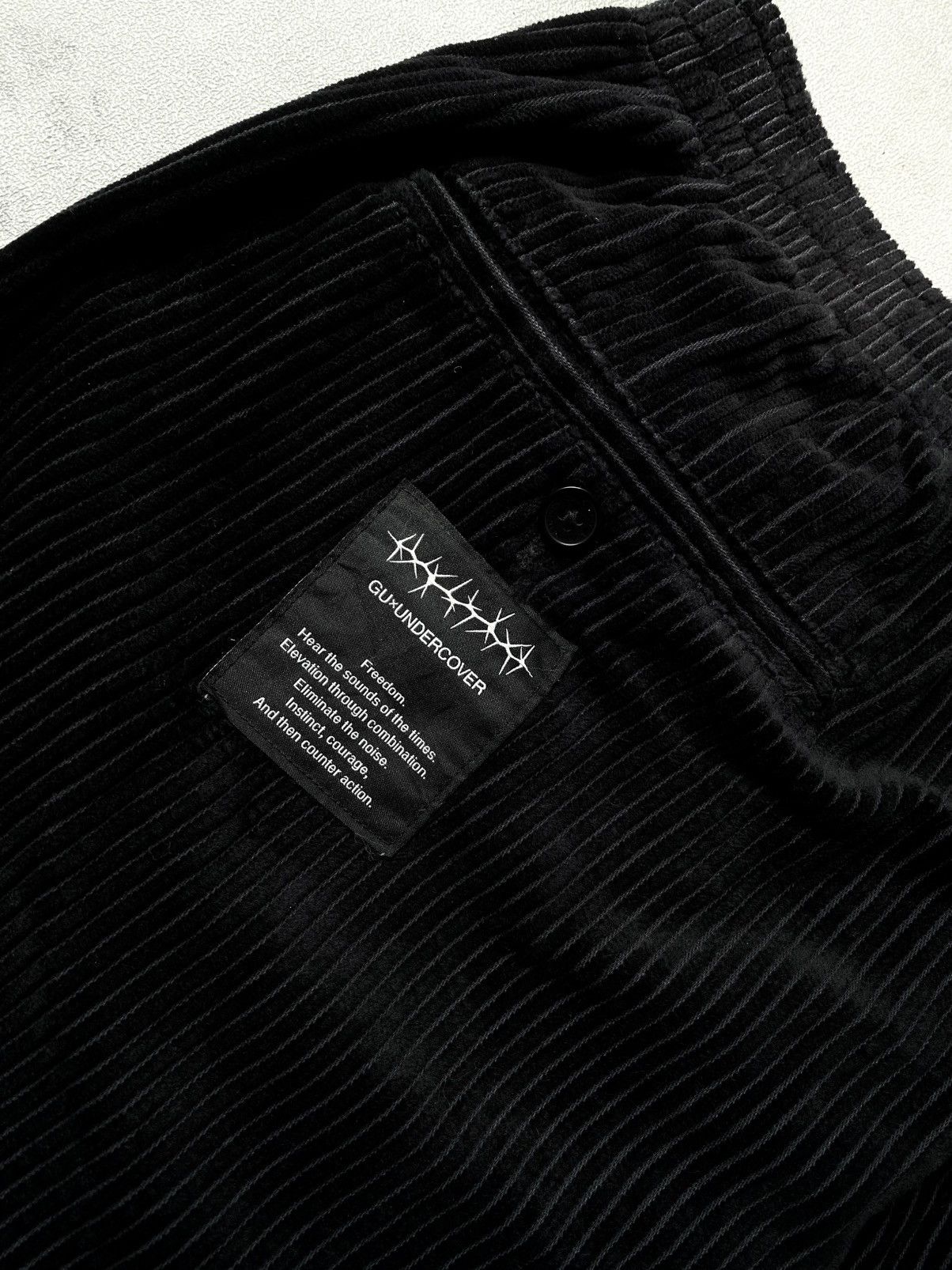GU × Undercover GU x UNDERCOVER CORDUROY PANT BLACK Size US 34 / EU 50 - 7 Thumbnail