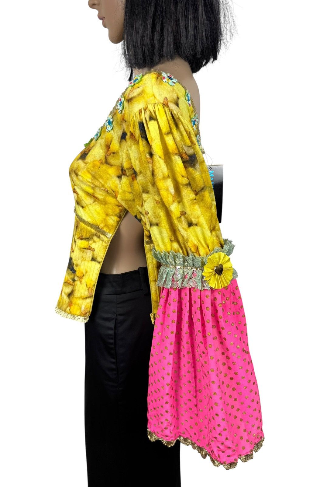 Manish Arora Manish Arora Silk Viscose Blouse Printed Baloon Sleev size L Size L / US 10 / IT 46 - 12 Thumbnail