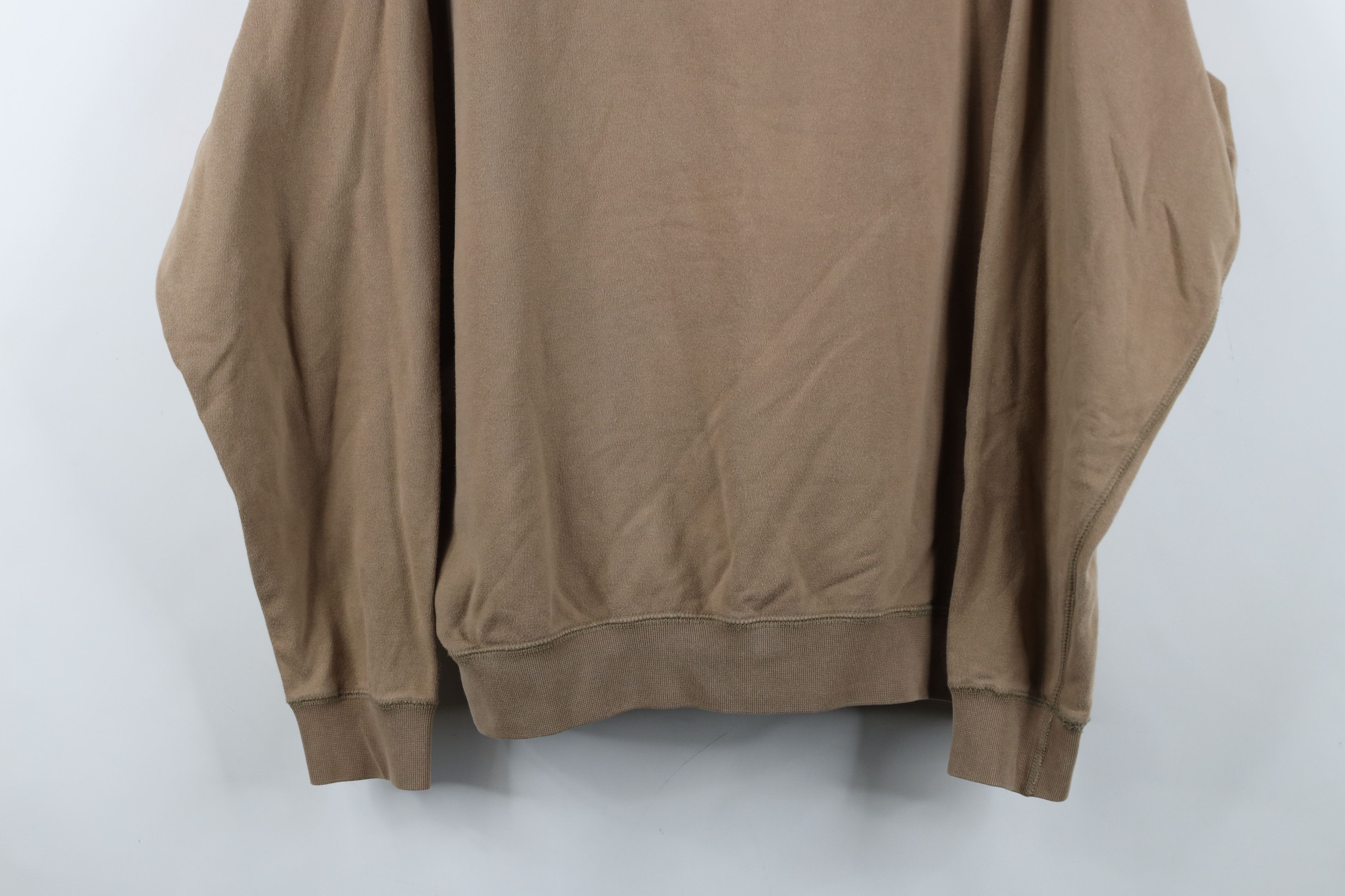 Vintage Vintage 90s Streetwear Faded Blank Crewneck Sweatshirt Brown Size US M / EU 48-50 / 2 - 3 Thumbnail
