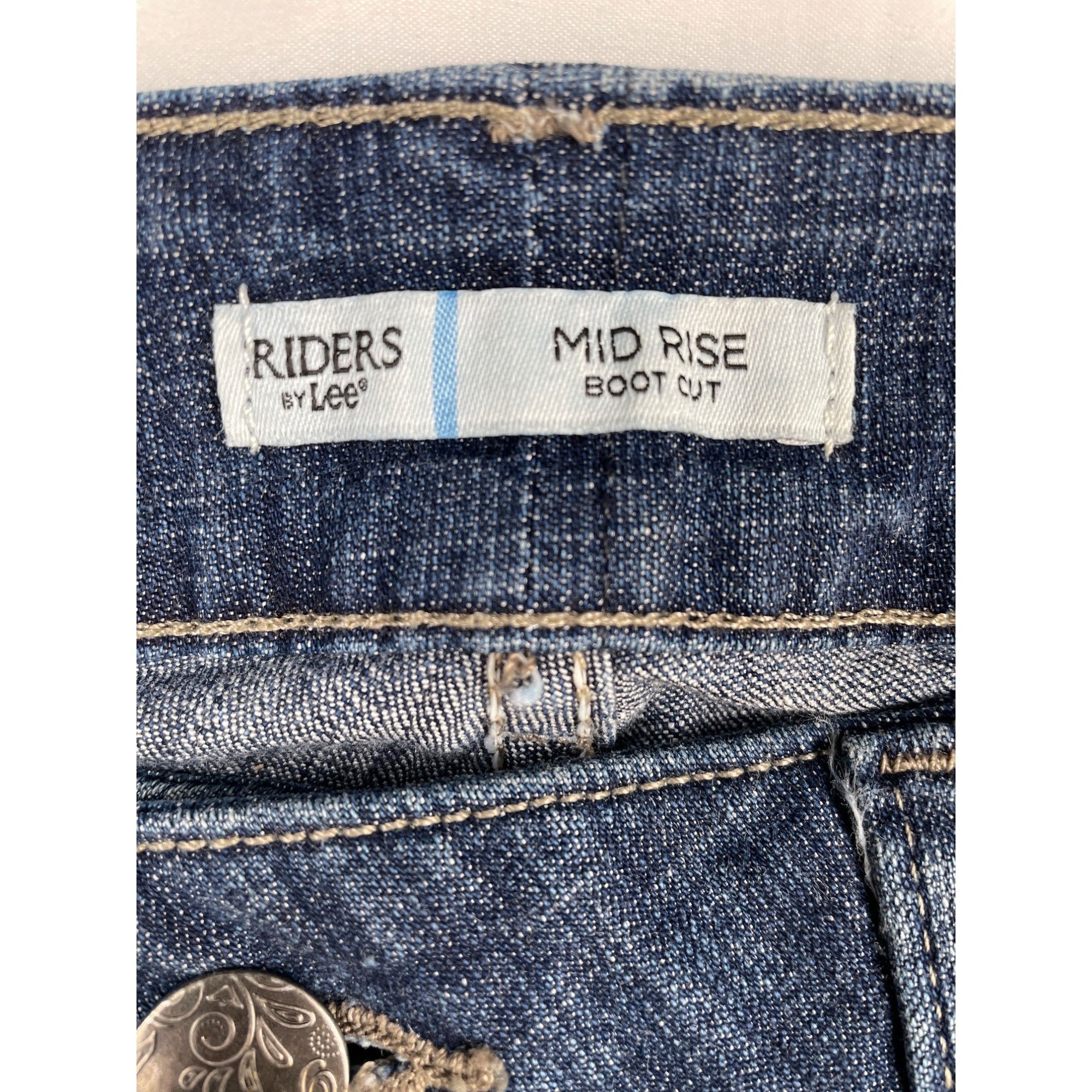 Other Riders by Lee Women's Blue Jeans Mid Rise, Boot Cut, Size 16 Size 38" / US 16 / IT 52 - 4 Thumbnail