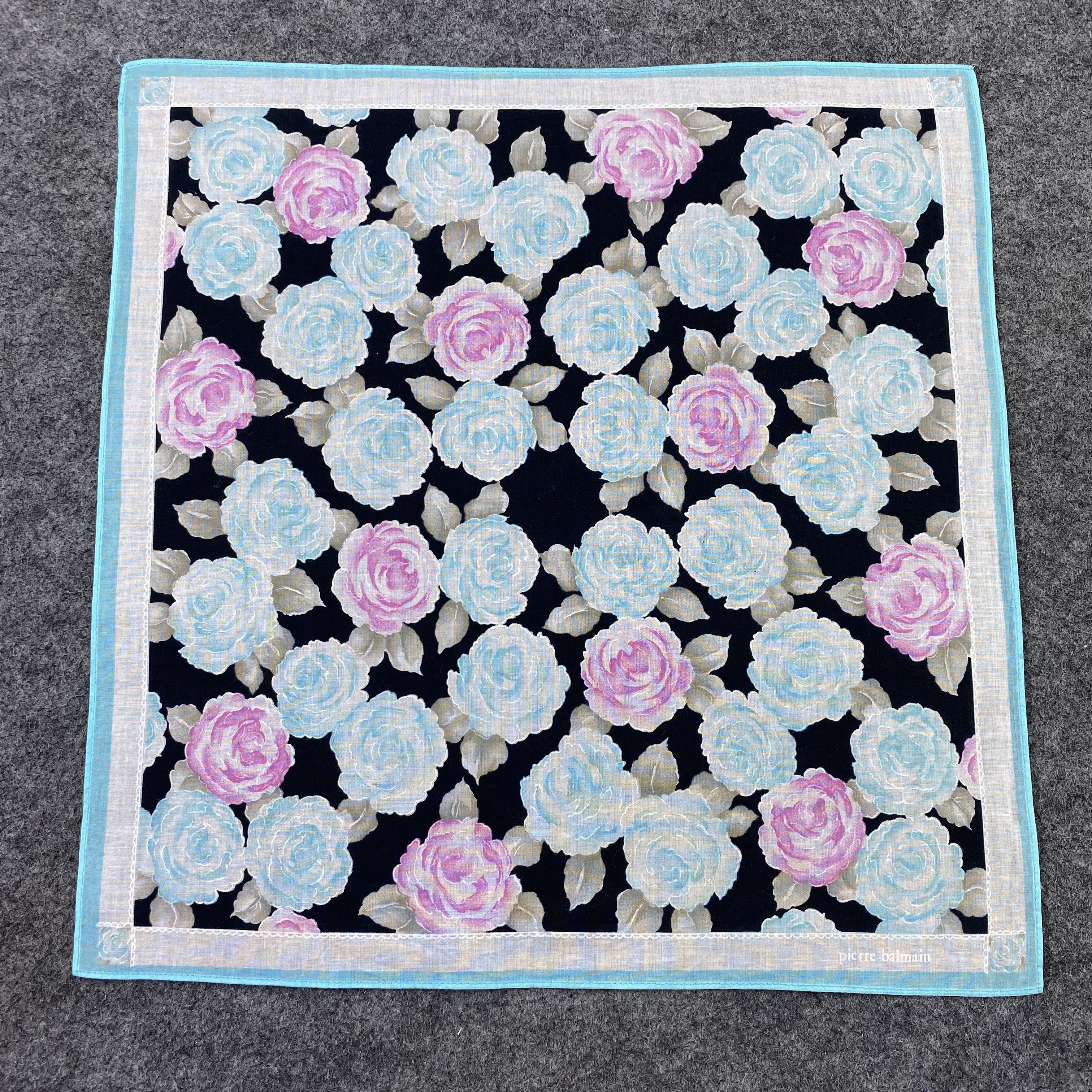 Pierre Balmain × Vintage Pierre Balmain Handkerchief / Bandana / Neckerchief-B657 Size ONE SIZE - 3 Thumbnail