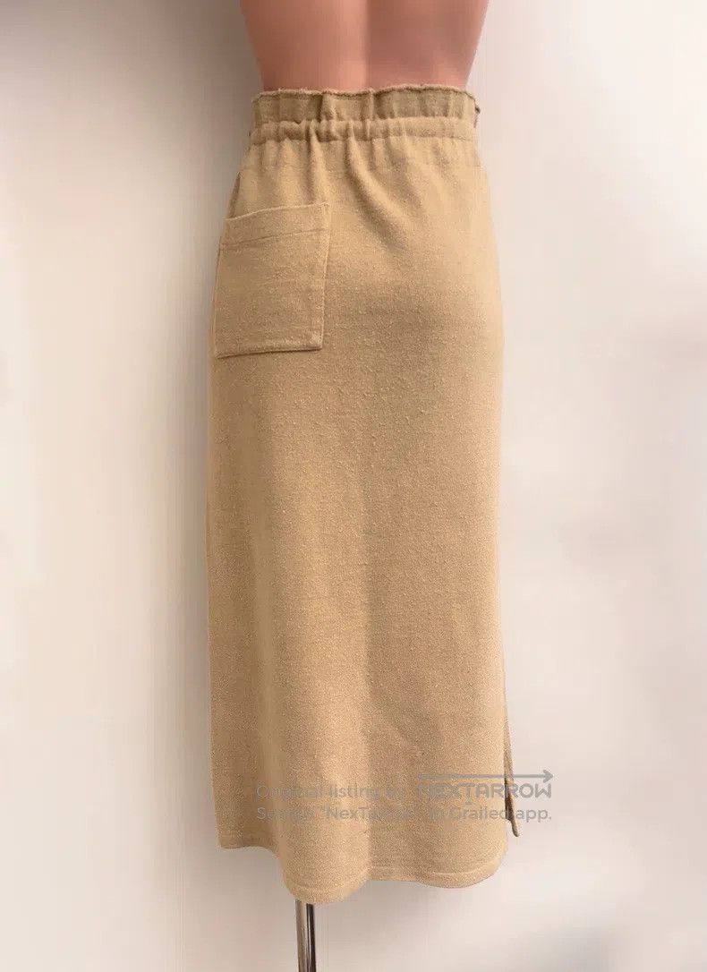 Yohji Yamamoto Yohji Yamamoto size 3 Silk camel drawstring skirt Size 25" / US 0 / IT 36 - 4 Thumbnail