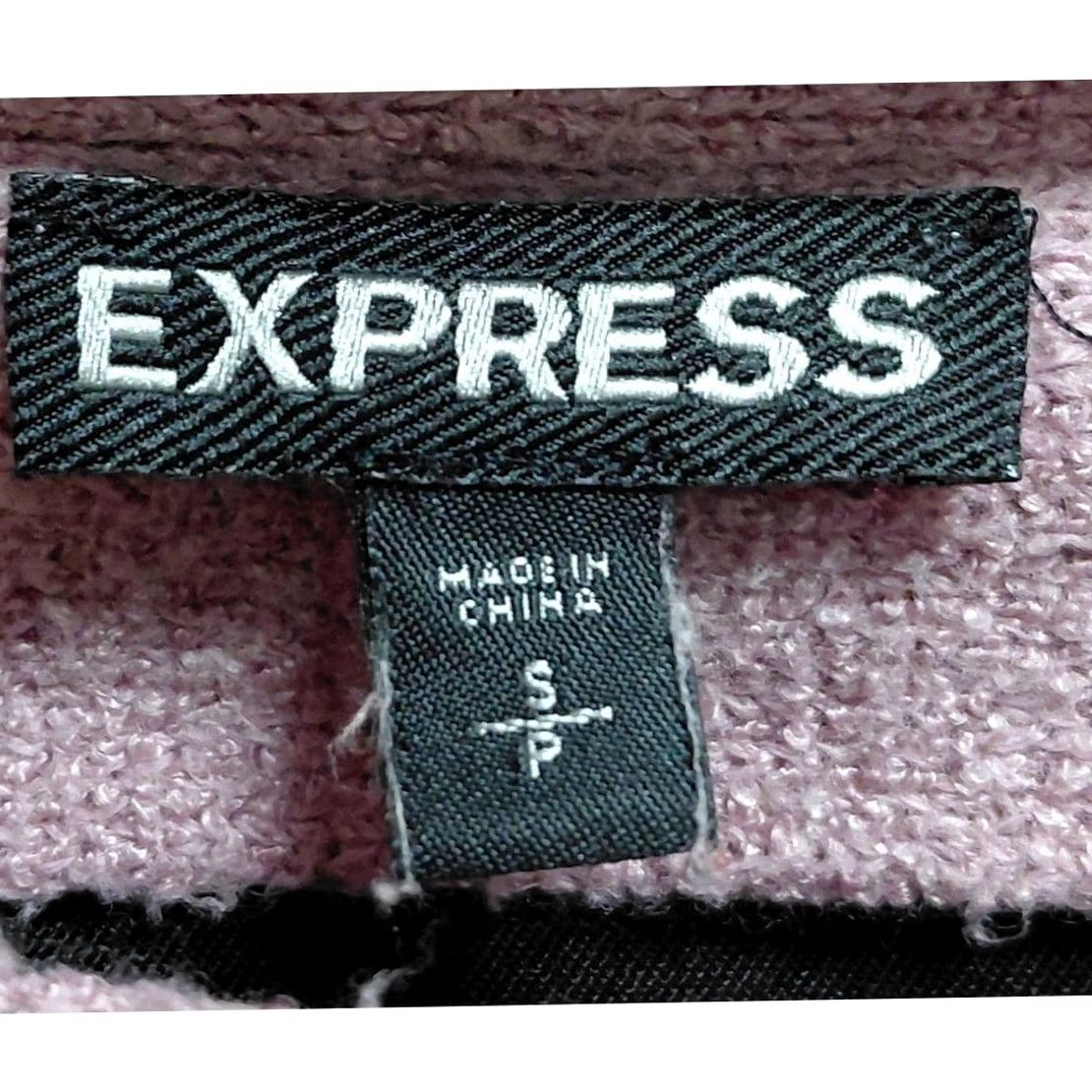 Express EXPRESS Knit Sweater Mauve Solid 3/4 Sleeve Women Size S/P Size S / US 4 / IT 40 - 3 Thumbnail