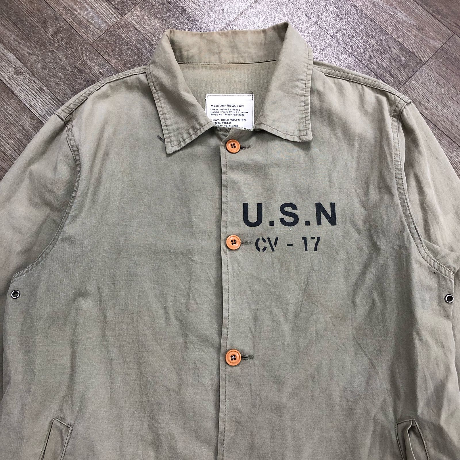 Aspesi Aspesi USN CV-17 Bunker Hill Military Shirts Size US M / EU 48-50 / 2 - 2 Thumbnail