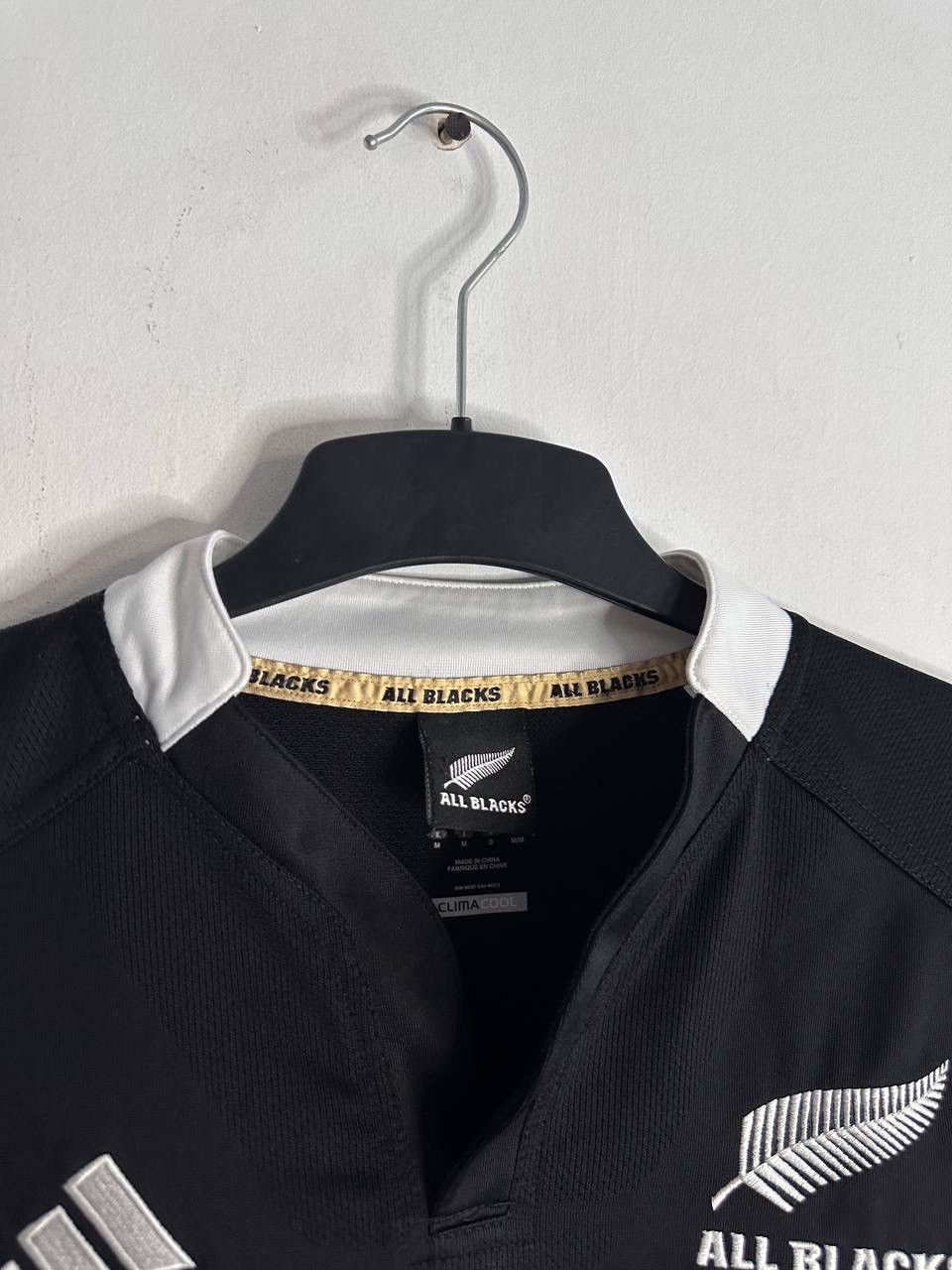 Adidas Adidas All Blacks Rugby Long Sleeve Jersey Black White Size US M / EU 48-50 / 2 - 4 Thumbnail