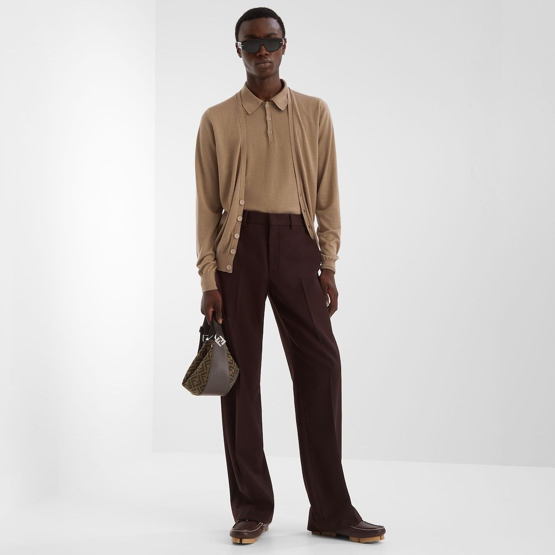 Fendi o1s1wg110226 Cardigan in Beige Size US L / EU 52-54 / 3 - 4 Thumbnail