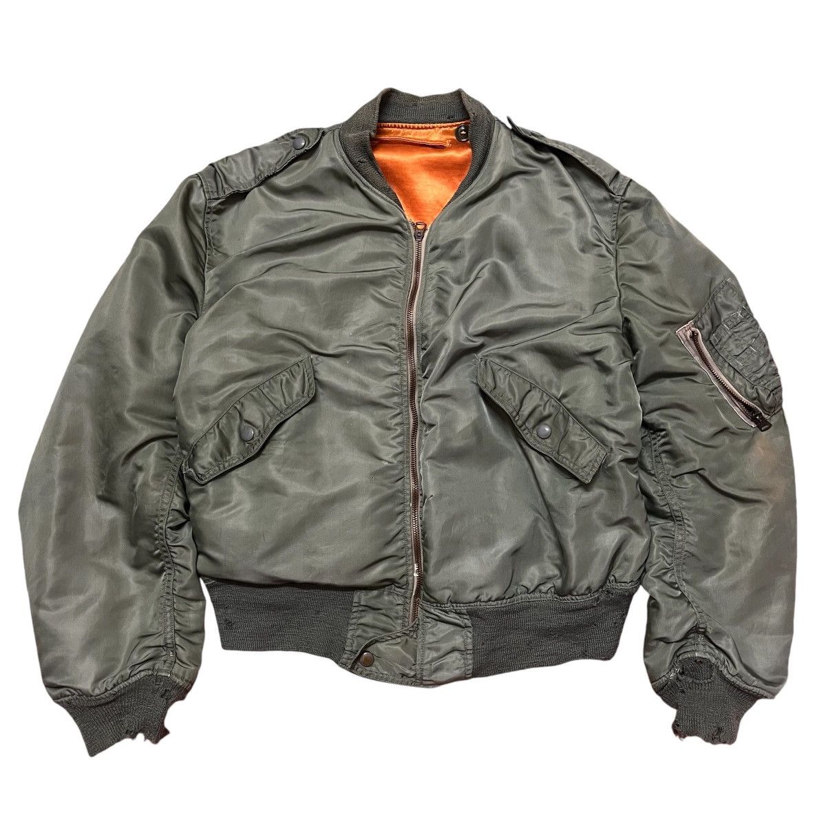 Alpha Industries × Avirex × Vintage Authentic Vintage Avirex Alpha Industry USN 70's Bomber Size US S / EU 44-46 / 1 - 1 Thumbnail