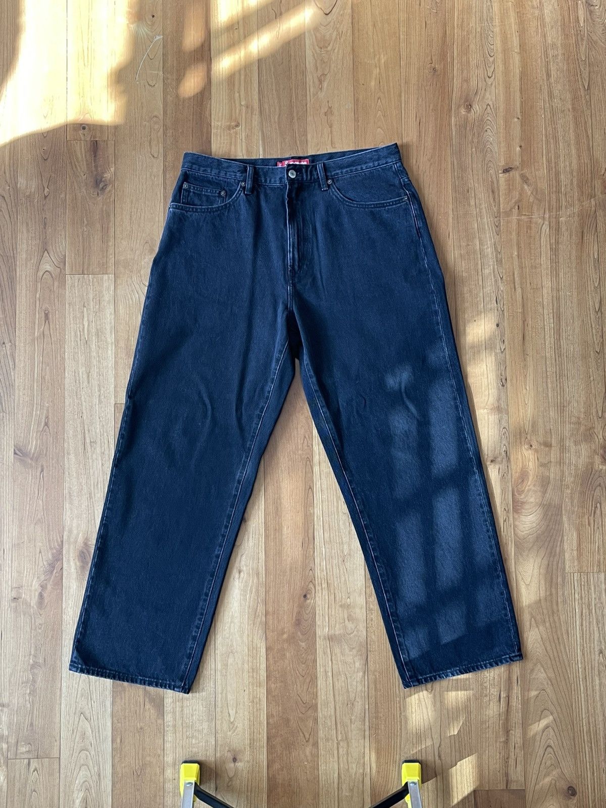 Supreme Supreme Baggy Jean Washed Black SS26 | Grailed
