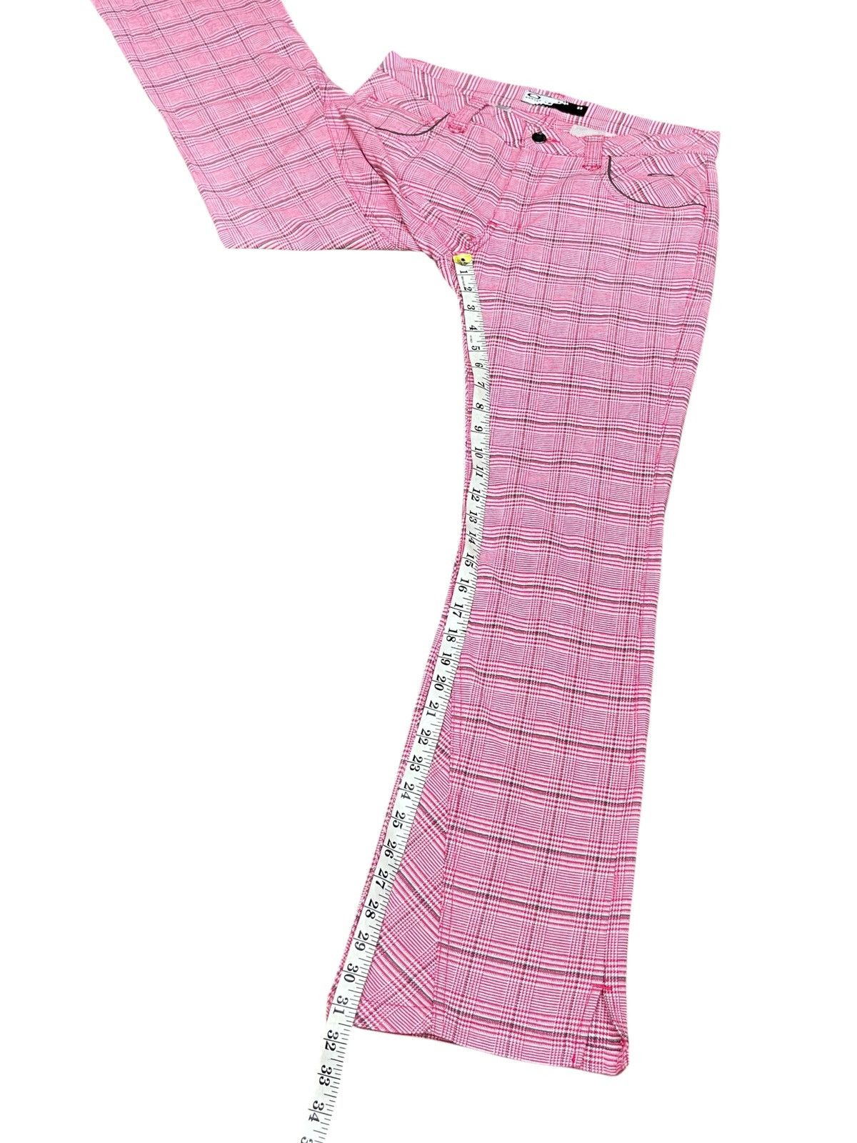 Oakley Vintage Oakley Skull Pink Houndstooth Flare Pants Rare Size 30" / US 8 / IT 44 - 19 Thumbnail