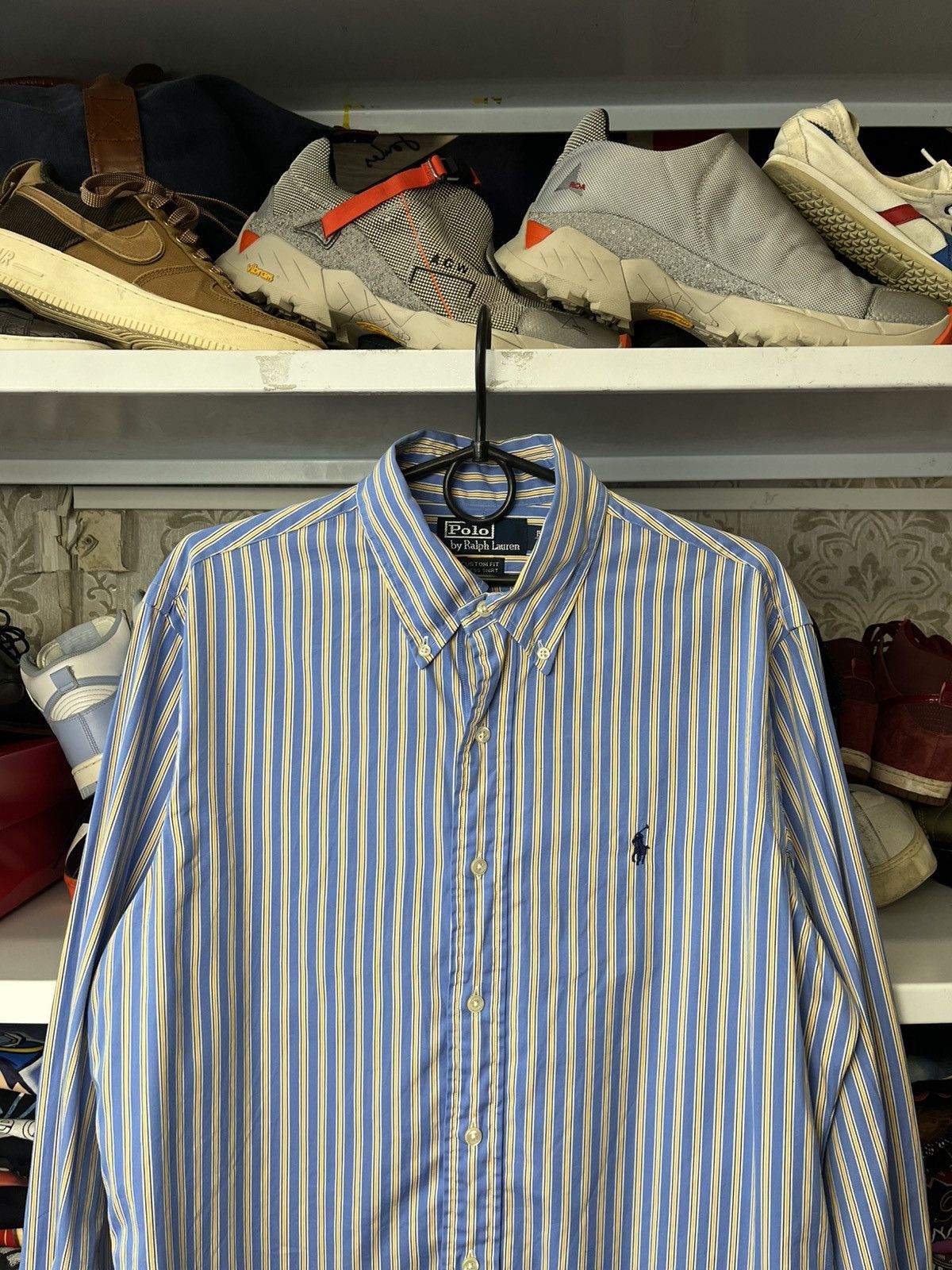 Polo Ralph Lauren Vintage RALPH LAUREN Striped long Sleeved Shirt Rare Size US M / EU 48-50 / 2 - 2 Thumbnail
