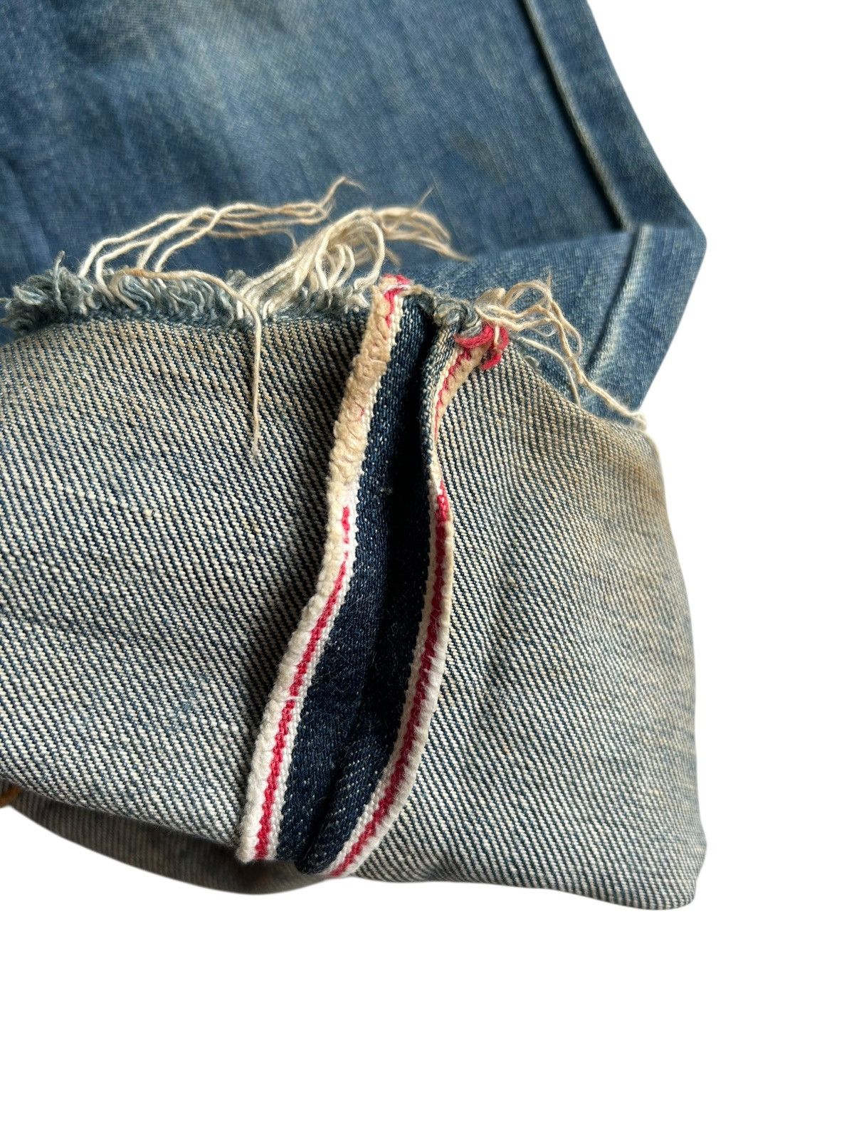 Japanese Brand × Kapital × Vintage Vintage Edwin Selvedge Distressed Punk Grunge Denim Jeans Size US 30 / EU 46 - 2 Thumbnail