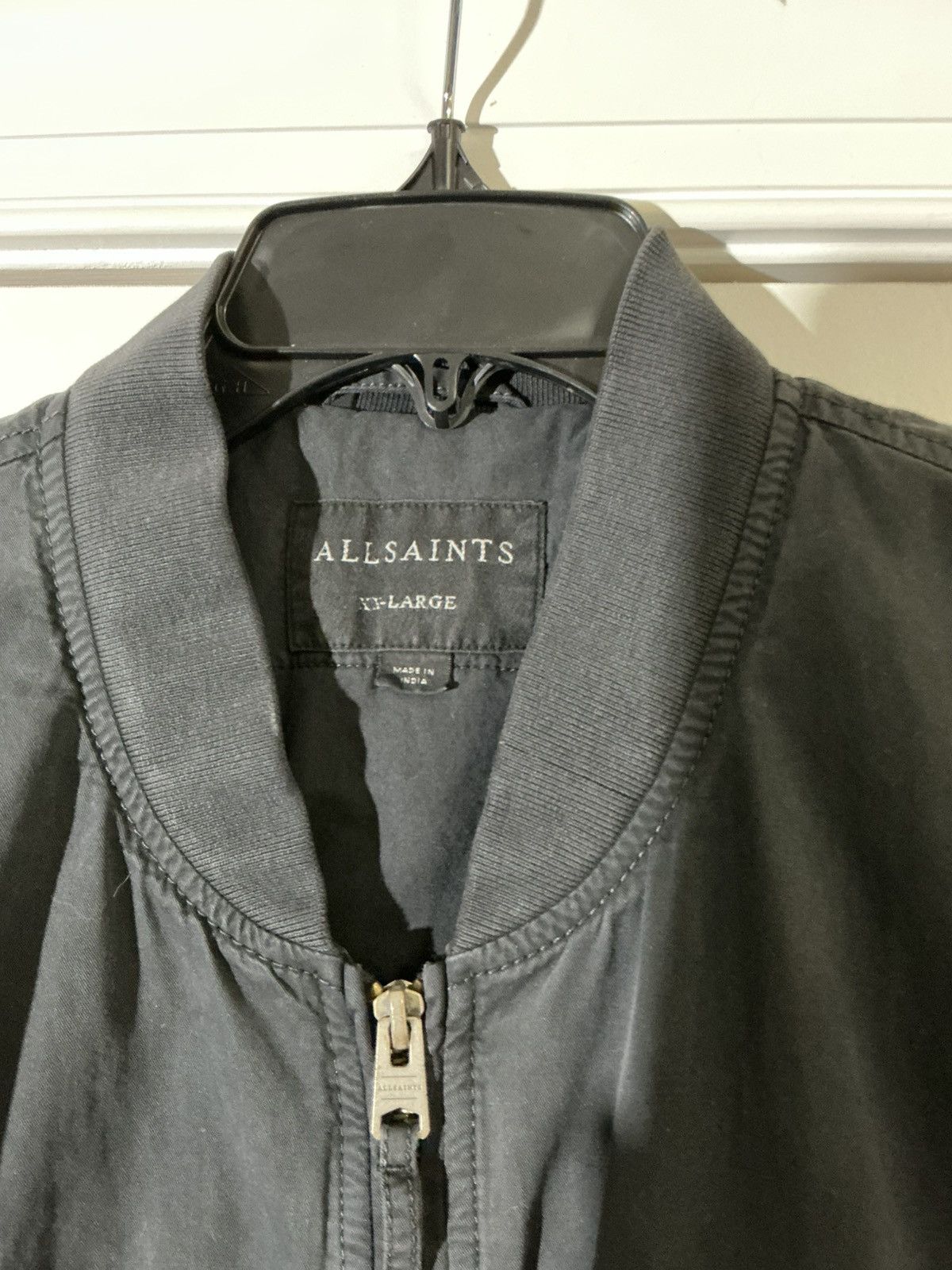 Allsaints Size XXL - Allsaints Men's Black Lows Padded Bomber Jacket Size US XXL / EU 58 / 5 - 4 Thumbnail