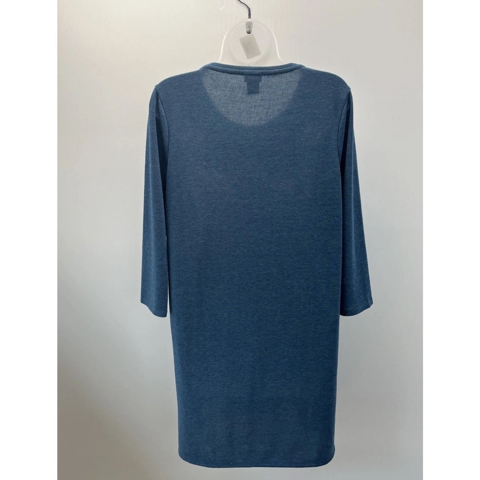 Chicos Chico's Size 1 M Blue Tunic Top Blouse Women Soft Size M / US 6-8 / IT 42-44 - 4 Thumbnail