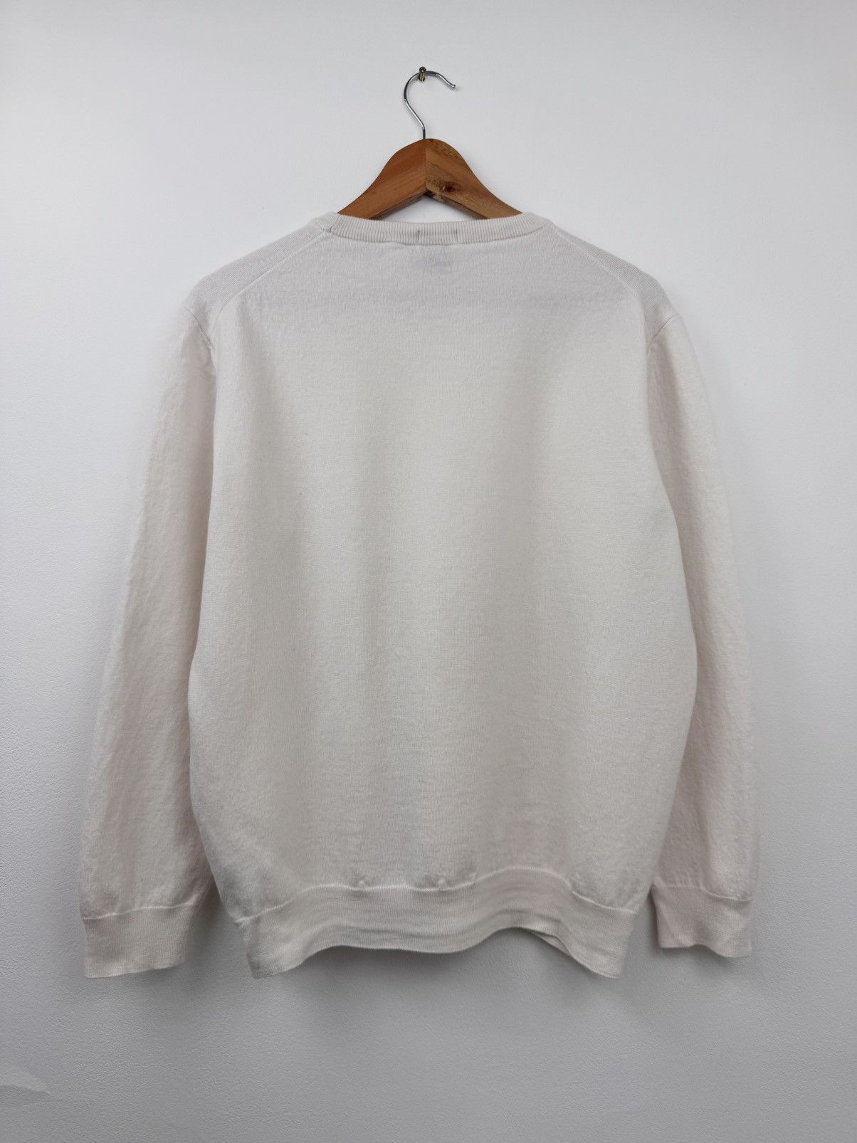 Hugo Boss Boss Men Crew Neck Sweater Cream Size XXL Size US XXL / EU 58 / 5 - 9 Thumbnail