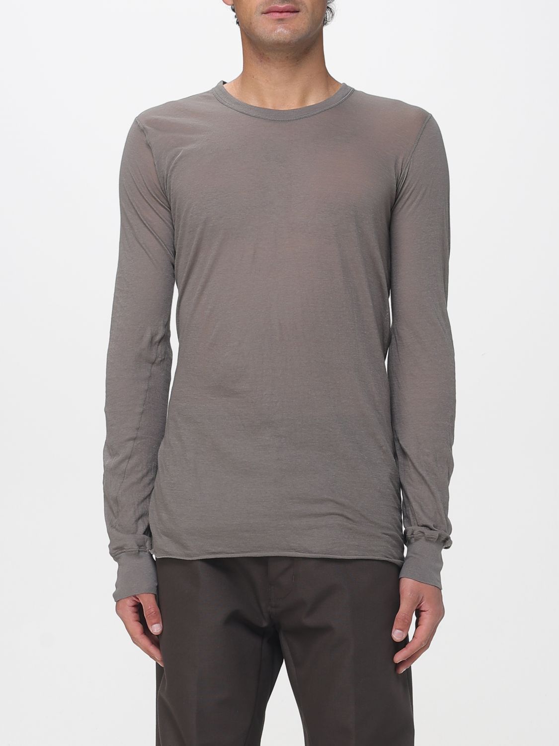 Rick Owens Rick Owens T-Shirt Men Grey Size US XL / EU 56 / 4 - 1 Thumbnail