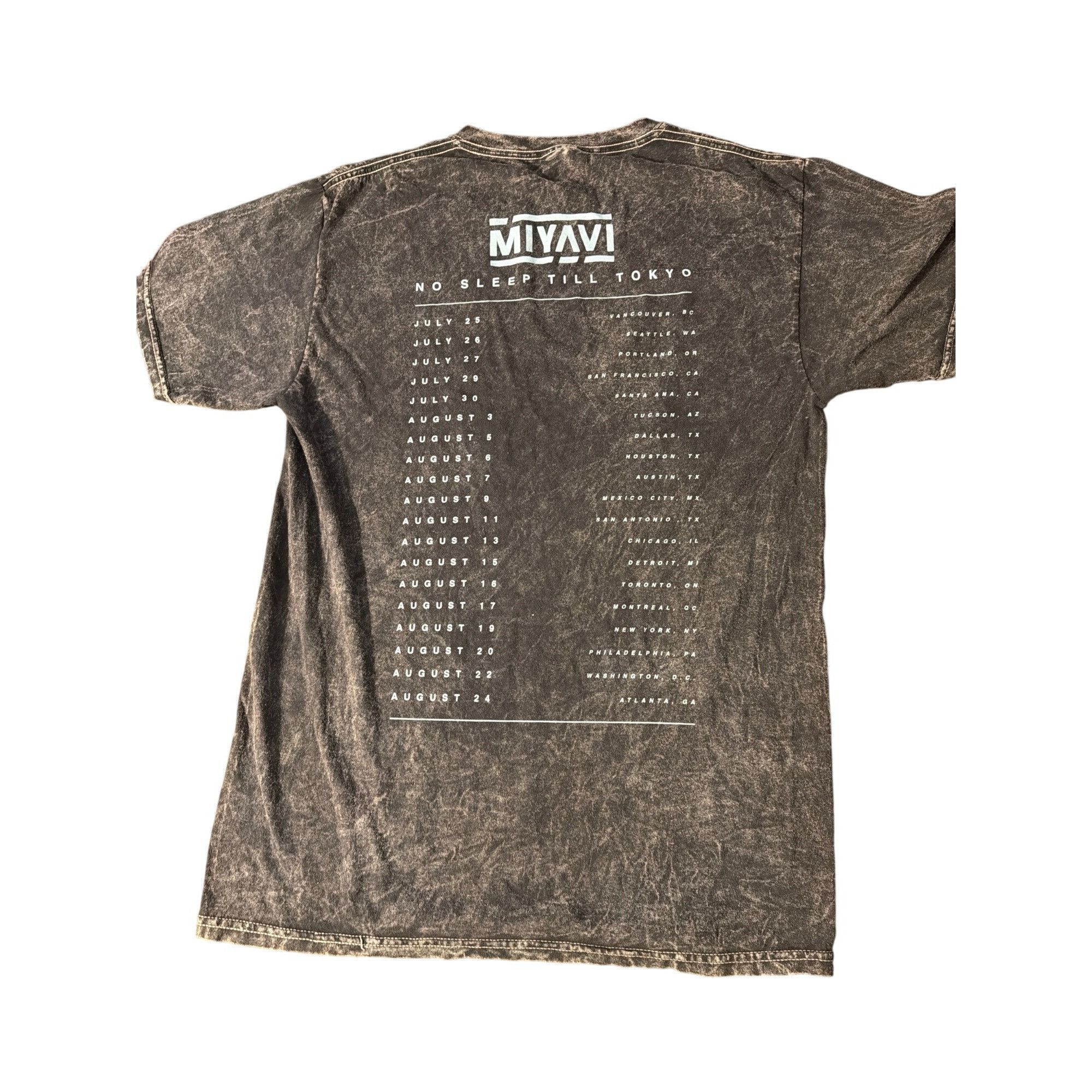 Other Miyavi No Sleep Till Tokyo Tour Tee Shirt Black Acid Wash Gr Size US S / EU 44-46 / 1 - 3 Thumbnail