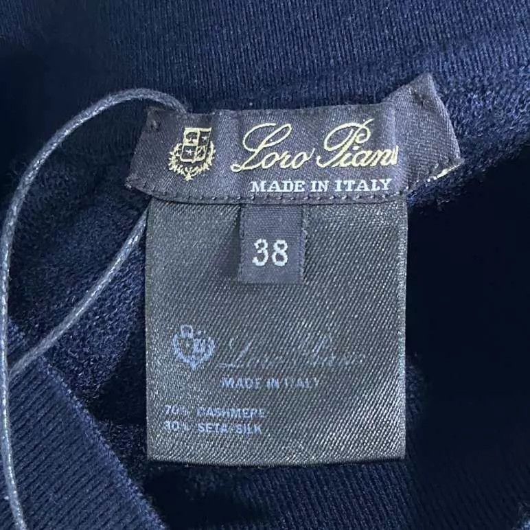 Loro Piana Loro Piana Navy Blue Cashmere Pleated Midi Skirt Size 38 Size 26" / US 2 / IT 38 - 4 Thumbnail
