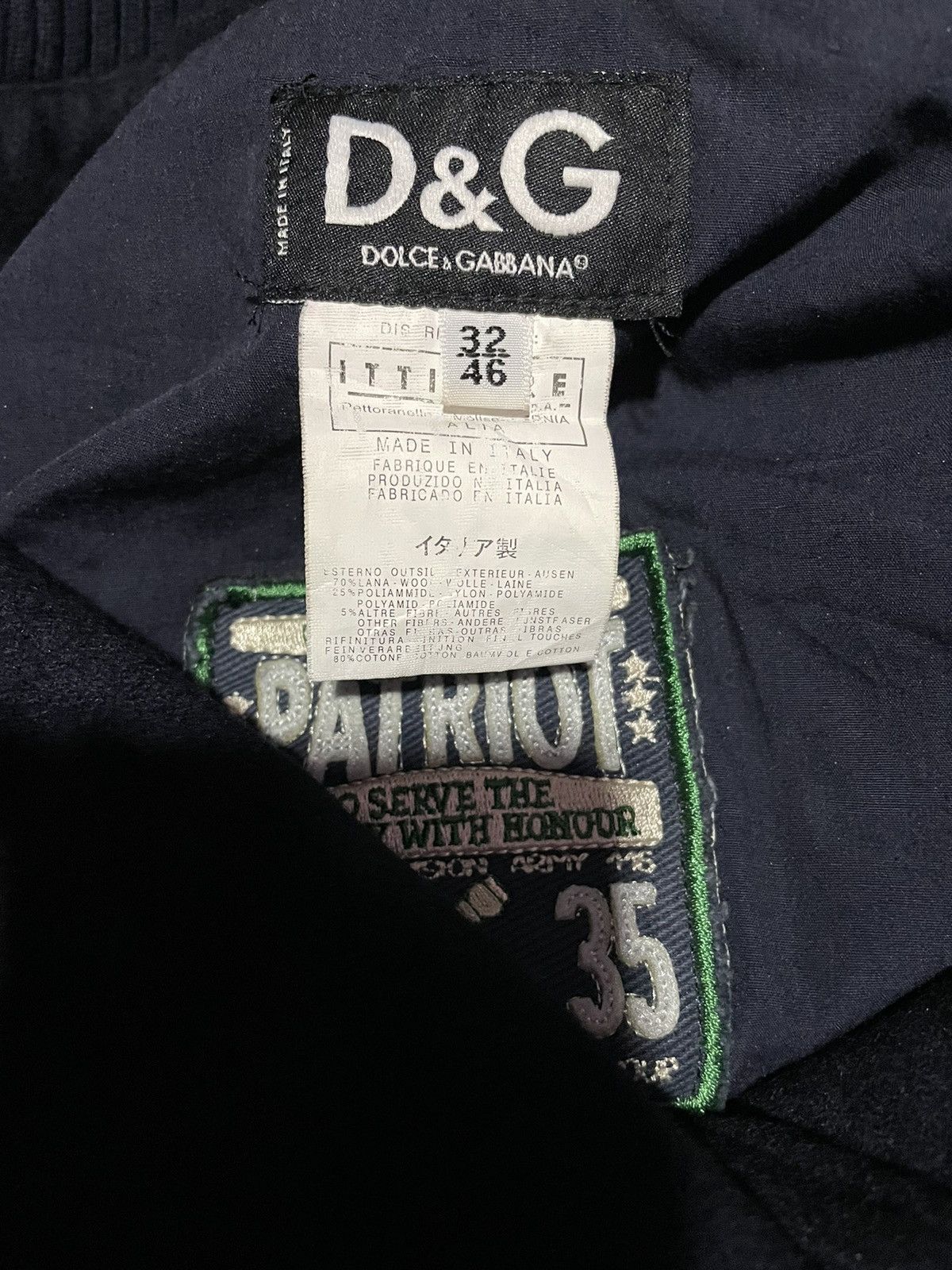 Dolce & Gabbana × Japanese Brand × Vintage Vintage Dolce&Gabbana Wool Jacket Size US M / EU 48-50 / 2 - 11 Thumbnail