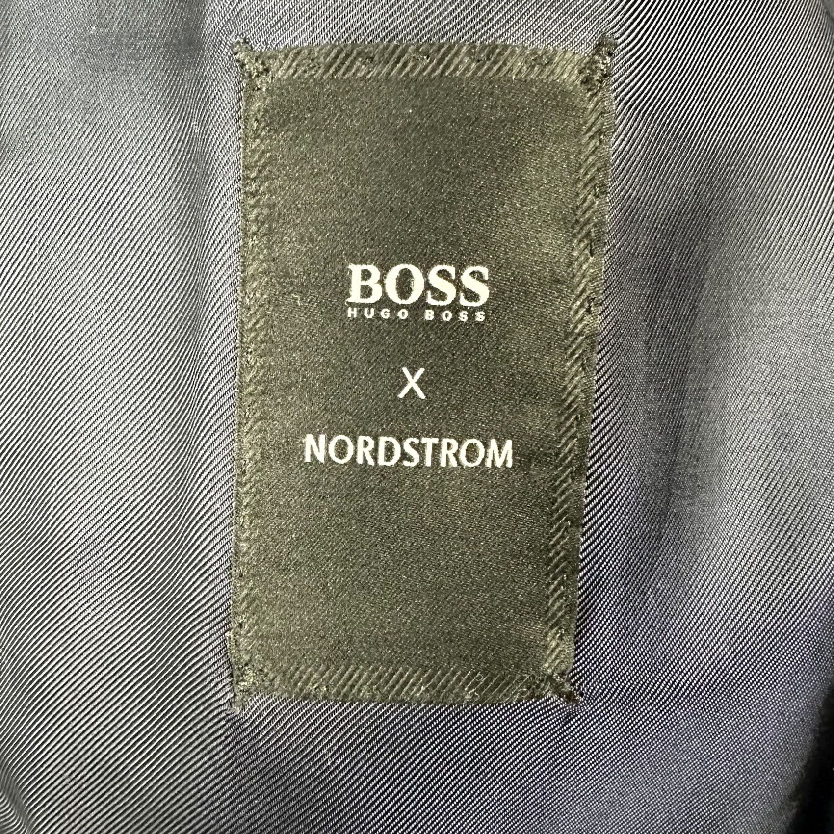 Hugo Boss HUGO BOSS Suit Jacket Blue Windowpane Wool Slim 42L Regular Boy Mens/Adults Size 42R - 4 Thumbnail