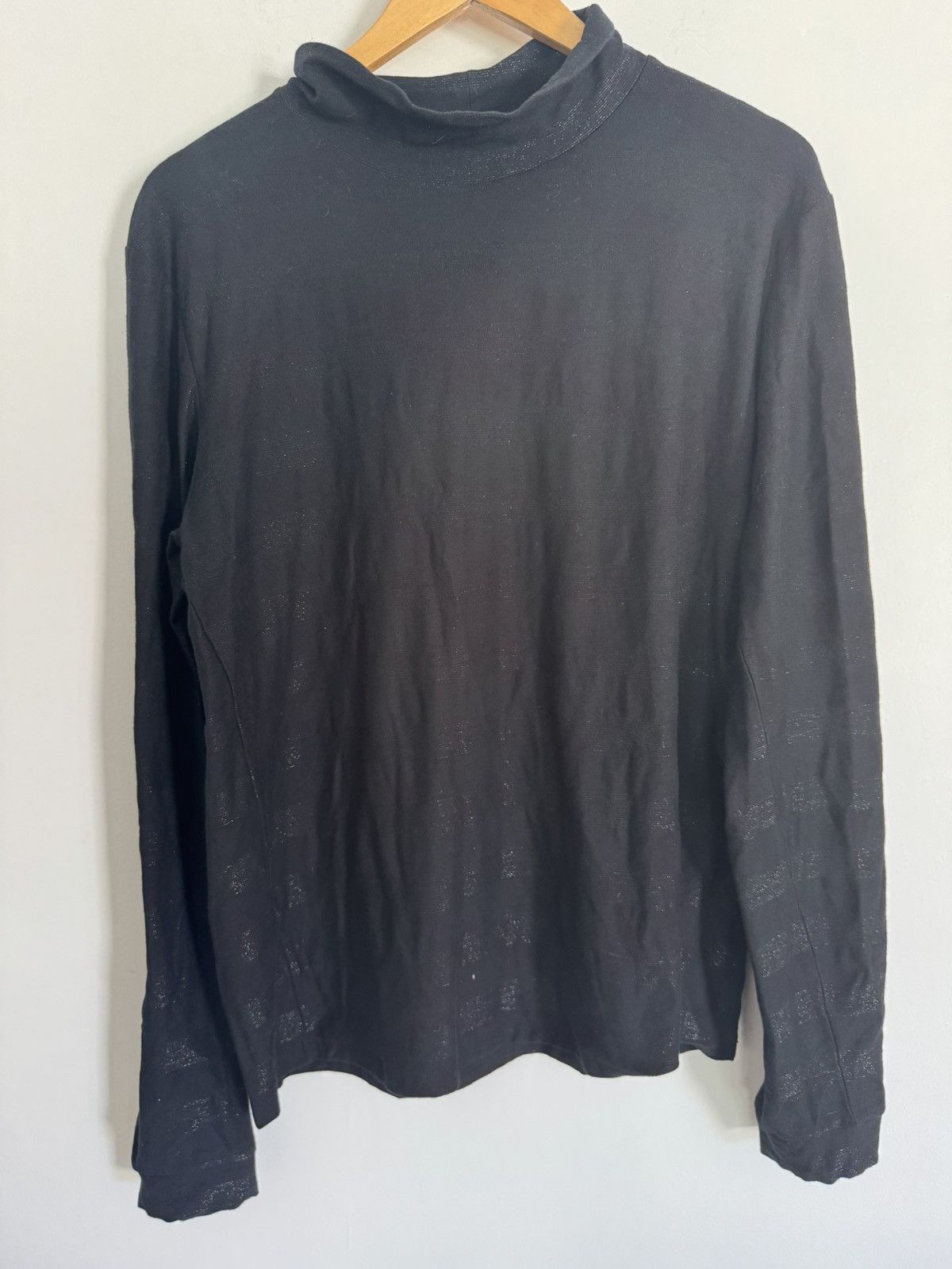 Saint Laurent Paris Metallic Stripe Mock neck shirt Size US XXL / EU 58 / 5 - 5 Thumbnail