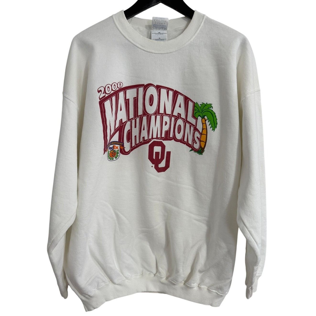 Gildan Oklahoma Sooners 2000 National Champs Sweatshirt Size XL Size US XL / EU 56 / 4 - 1 Thumbnail