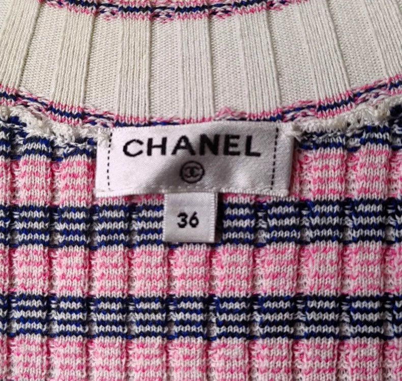 Chanel Chanel Pink knitted dress Size XS / US 0-2 / IT 36-38 - 2 Thumbnail