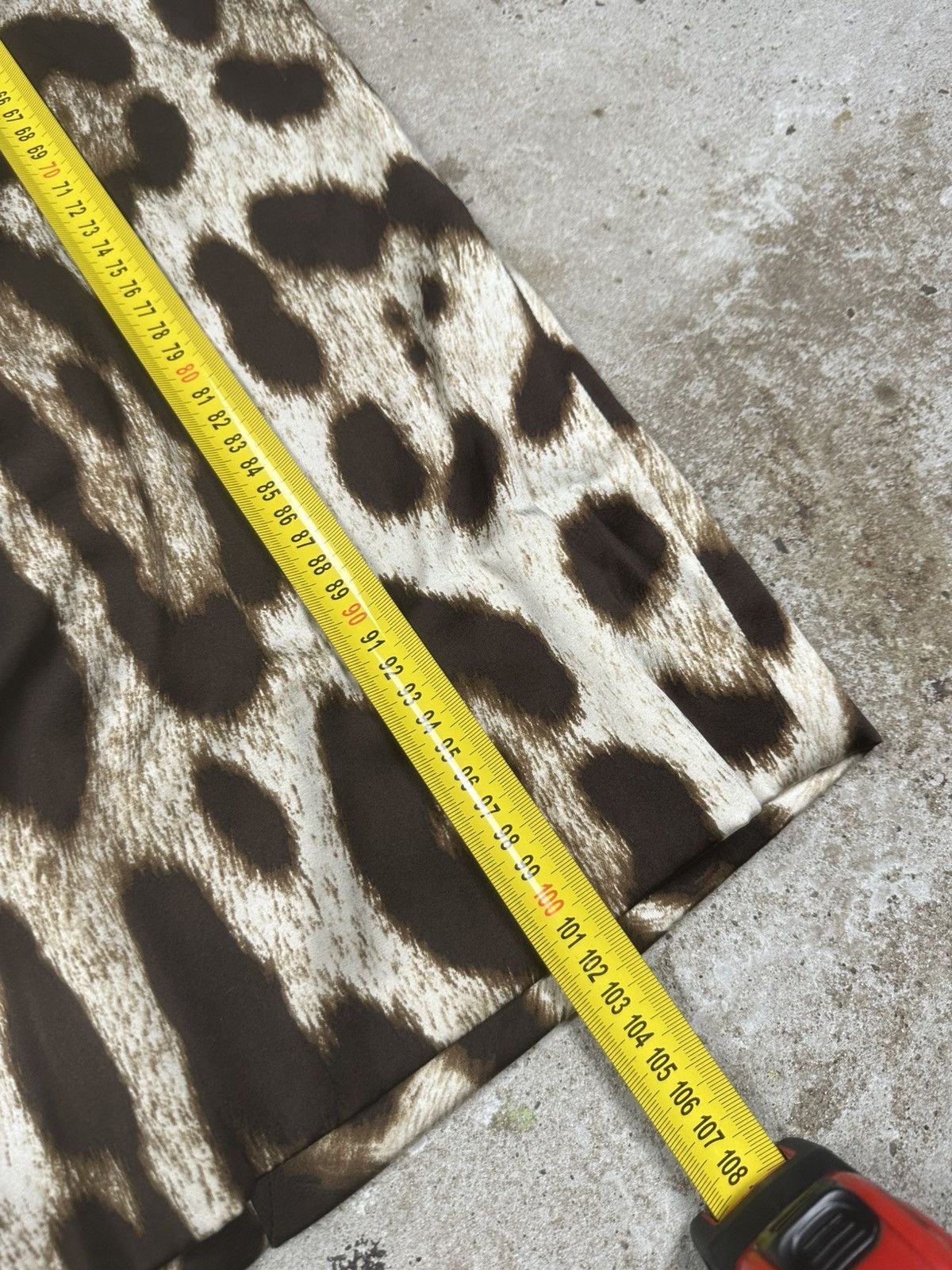 Dolce & Gabbana Dolce & Gabbana Silk Midi Leopard Print Dress Size M / US 6-8 / IT 42-44 - 19 Thumbnail