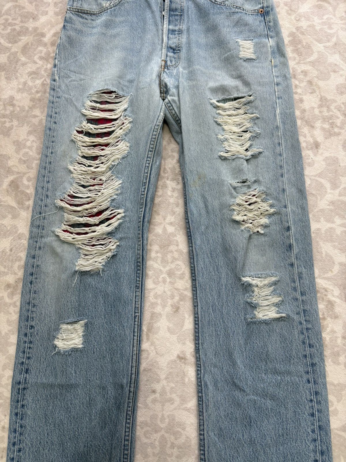 Levi's Vintage Clothing Levis 501XX Distressed Jeans Size US 32 / EU 48 - 5 Thumbnail