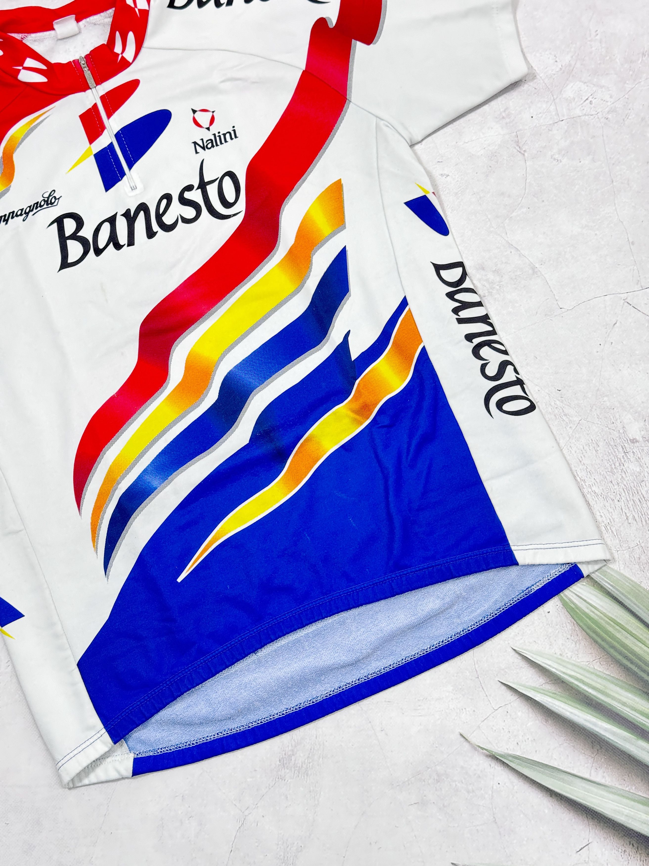 Vintage Vintage Nalini Banesto Cycling Jersey Campagnolo Size US XL / EU 56 / 4 - 6 Thumbnail
