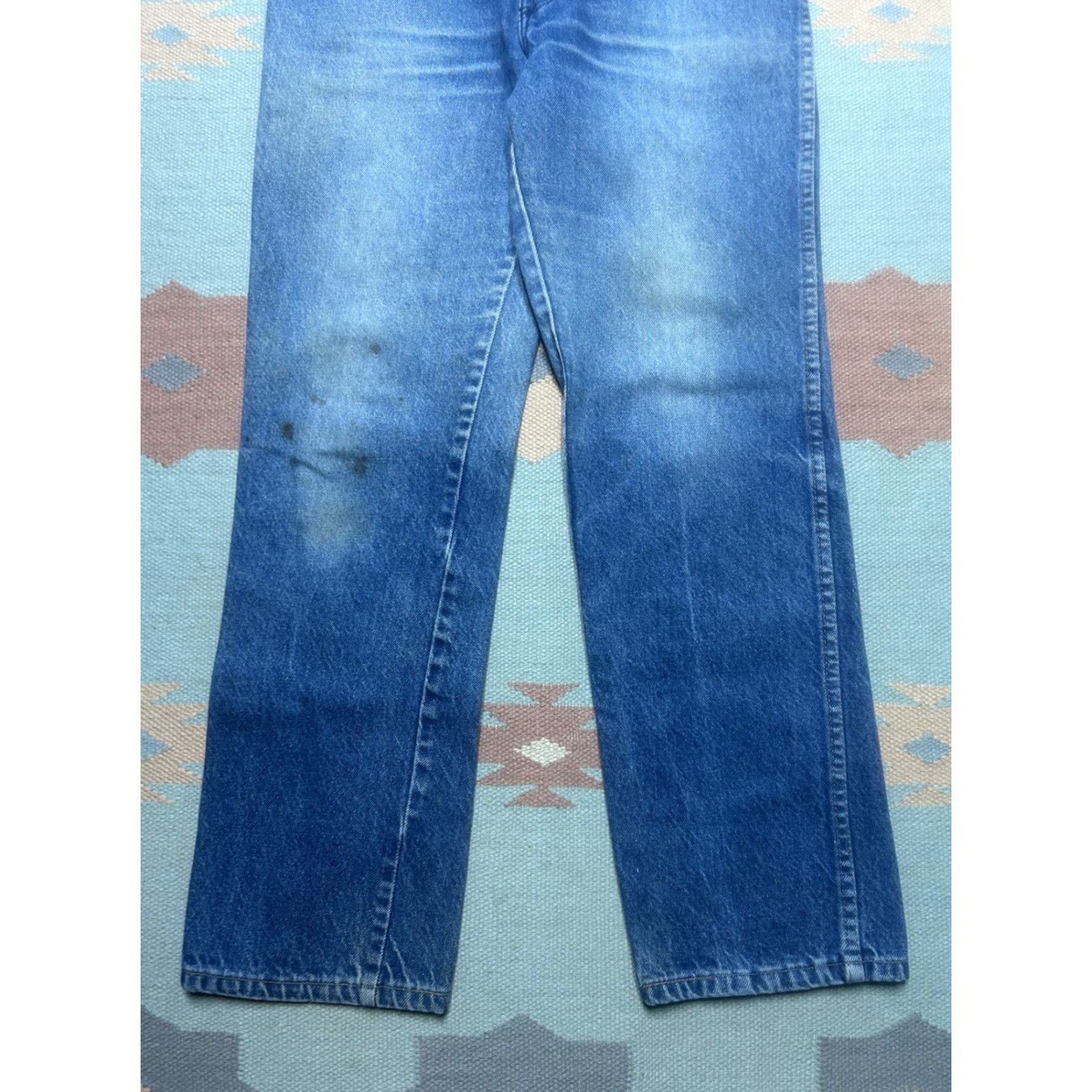 Denime VINTAGE Rustler Denim Jeans Straight USA Made 30x29 Mens Blue 70s 80s | Jeans | Denim | USA | 30 29 Size US 30 / EU 46 - 2 Thumbnail