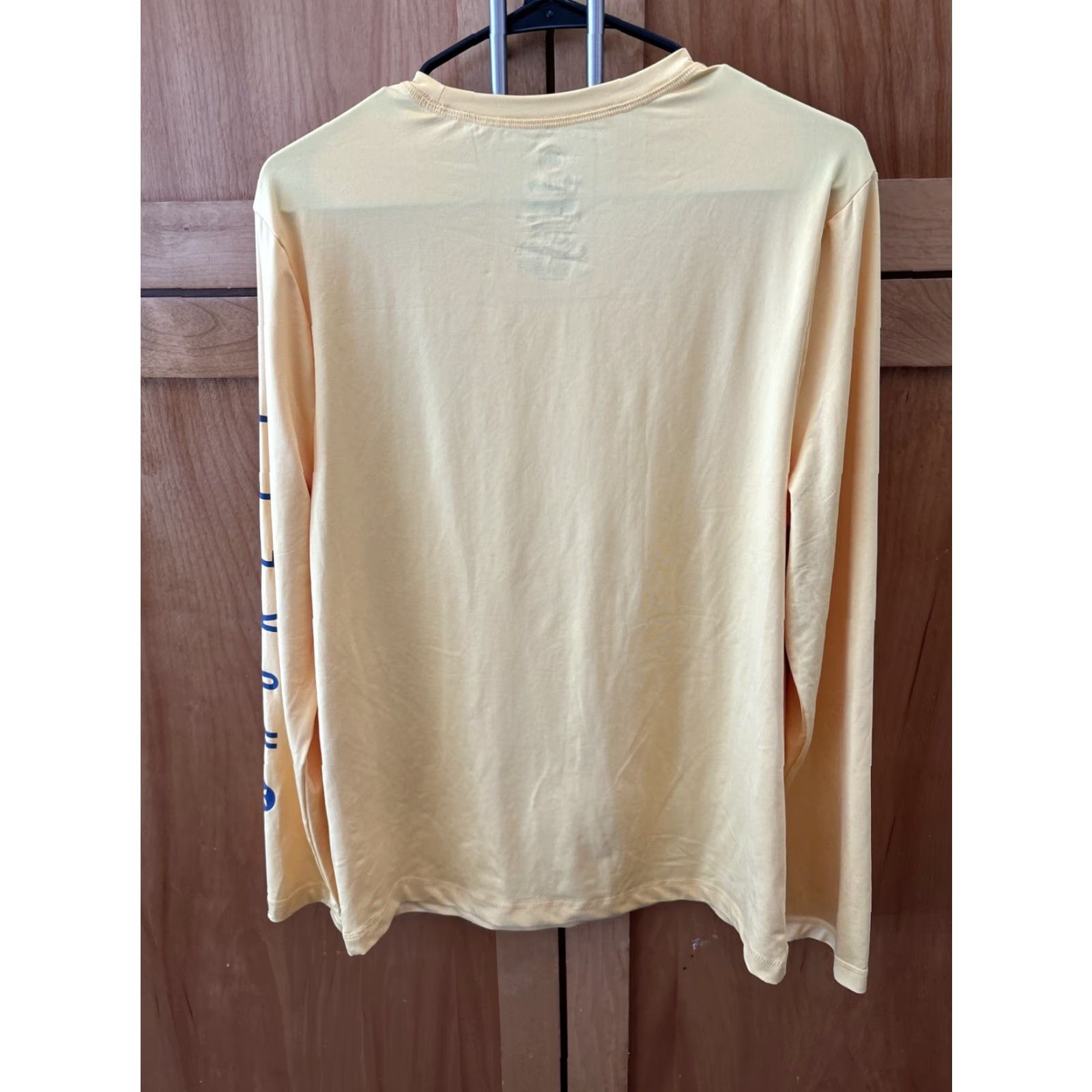 Hurley Hurley Men Shirt S Rash Guard UPF Sunshirt Long Sleeve Surf Yellow Graphic Blue Polyester Spandex Stretch Size US S / EU 44-46 / 1 - 6 Thumbnail