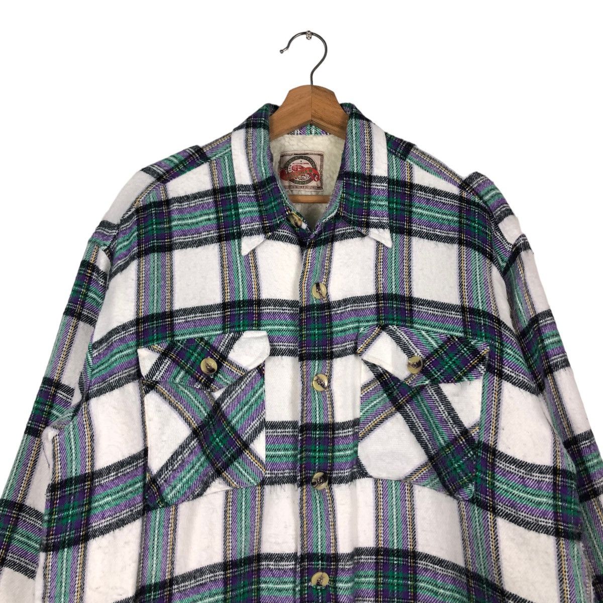 Japanese Brand 🔥Vintage Flannel Shirt Jacket Gresham Japan Tartan Checked Size US L / EU 52-54 / 3 - 3 Thumbnail