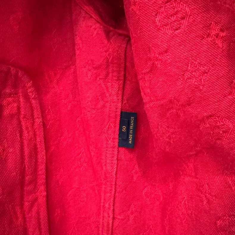 Louis Vuitton Louis Vuitton Red Denim Jacket Size US M / EU 48-50 / 2 - 5 Thumbnail