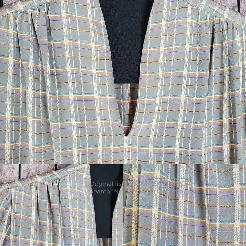 Dior Dior Silk Check Long Sleeve Shirt . Size M / US 6-8 / IT 42-44 - 4 Thumbnail