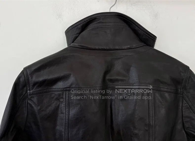 Rick Owens RICK OWENS Slim Fit Leather Jacket - Leather Blazer Size US M / EU 48-50 / 2 - 5 Thumbnail