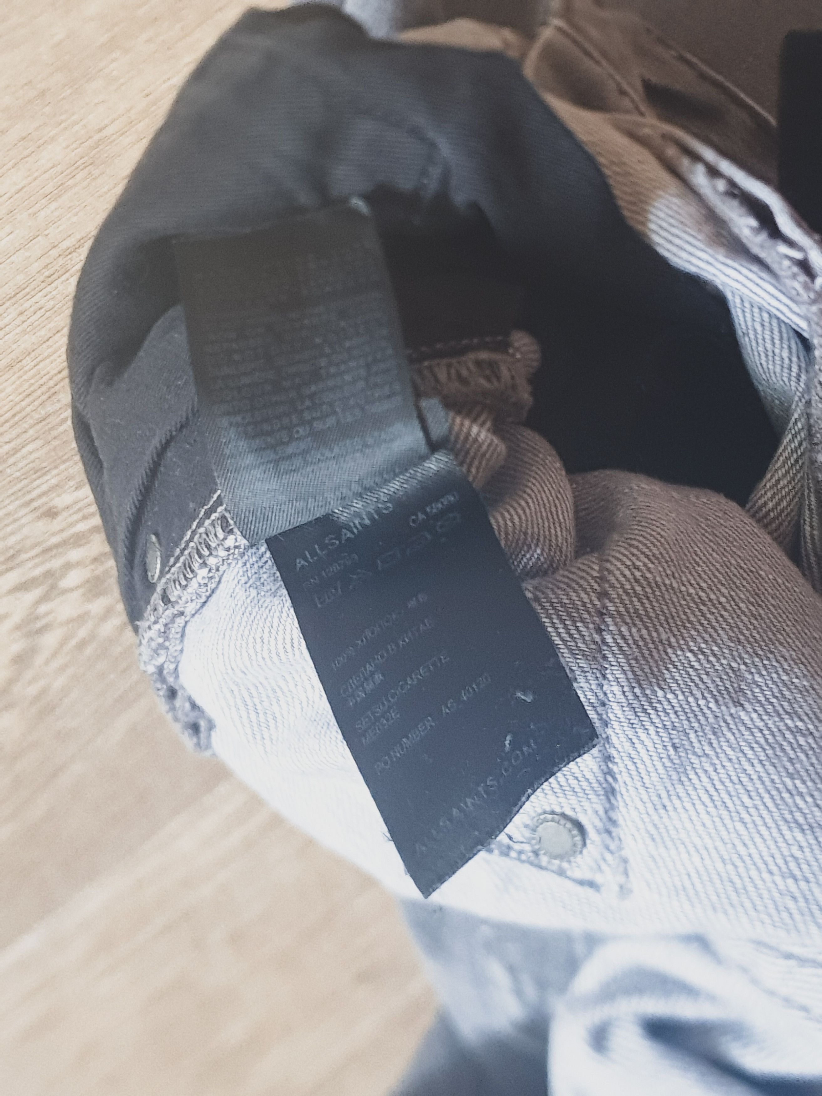 Allsaints 💨🖤Allsaints setsu smoke gray cigarette jeans 33 size 🖤 Size US 33 - 7 Thumbnail