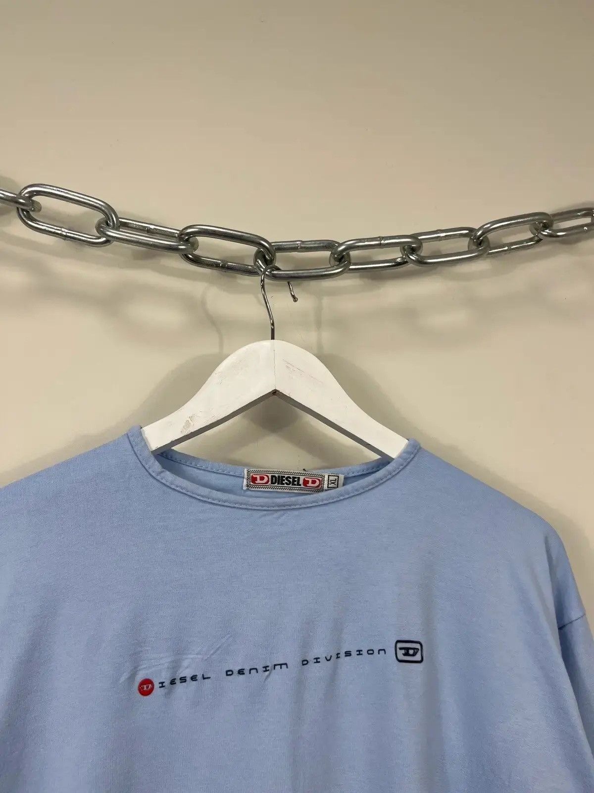 Diesel × Vintage Vintage Diesel 90s Big Logo Y2K Japanese Hype Longsleeve Tee Size US S / EU 44-46 / 1 - 2 Thumbnail