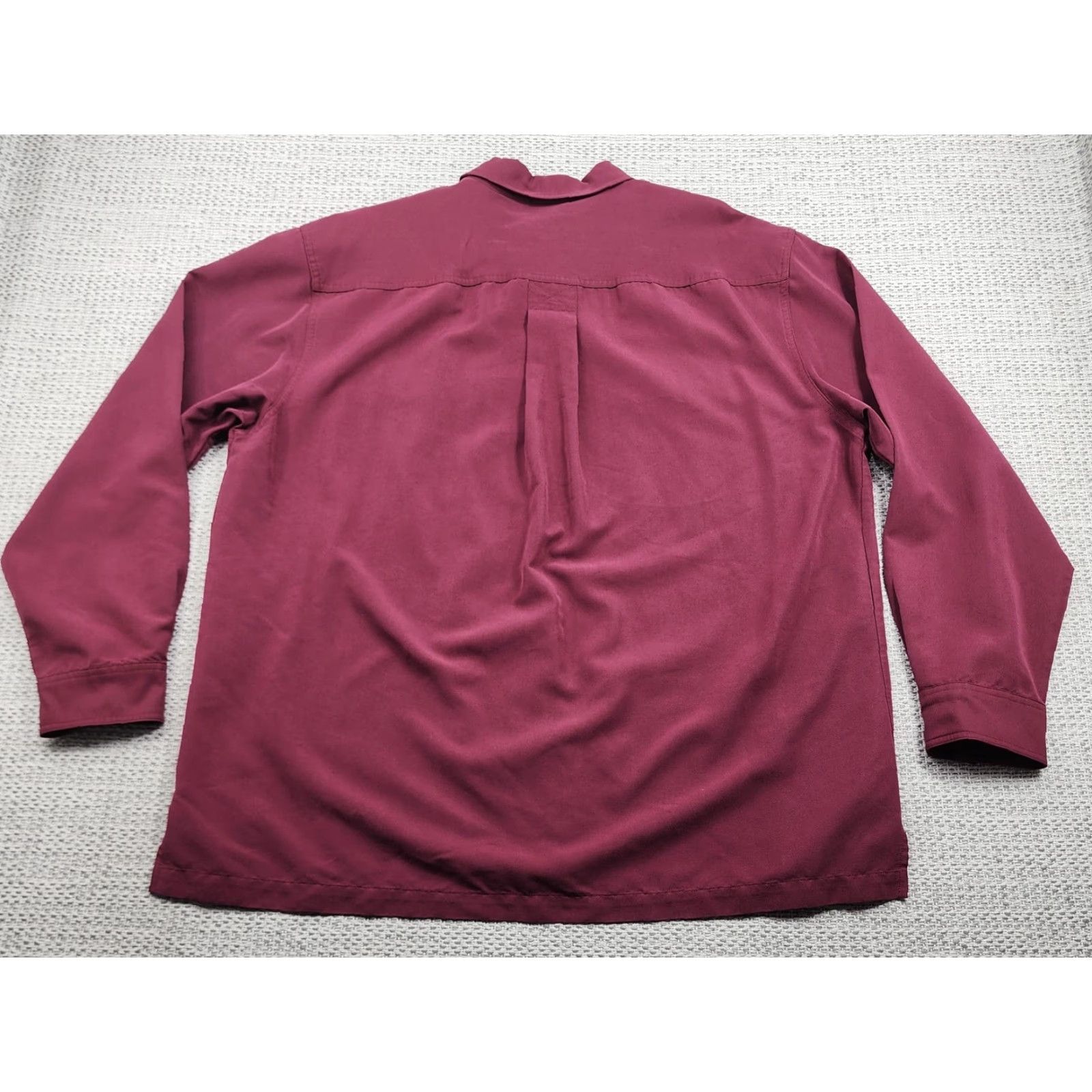 Vintage Havana Jack Cafe Shirt Mens XL Button-Up Long Sleeve Pockets Red Solid Size US XL / EU 56 / 4 - 2 Thumbnail