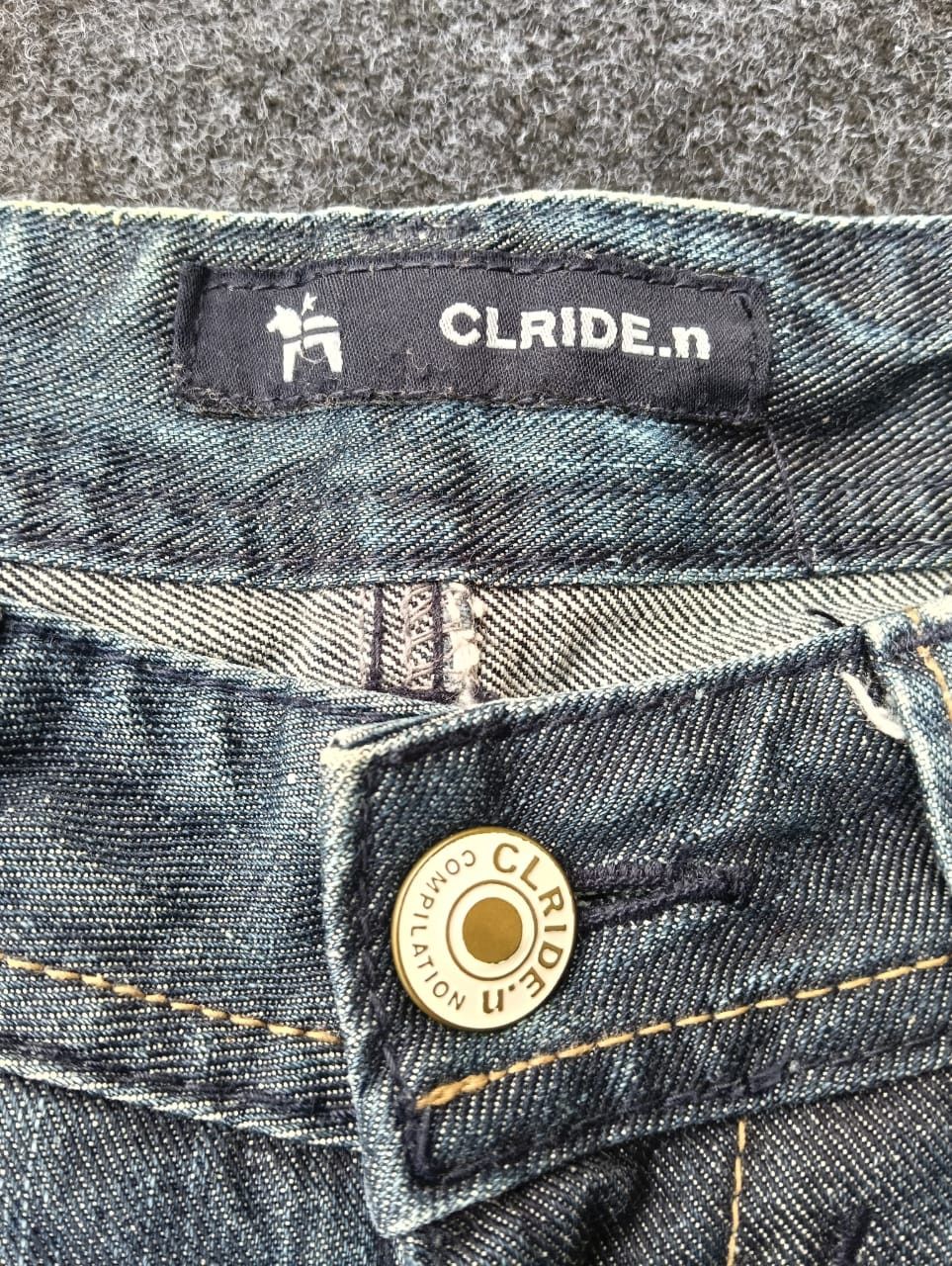 Jean CLRIDE.N Flare Jeans–Rare Korean Y2K Streetwear Denim Size US 31 - 3 Thumbnail