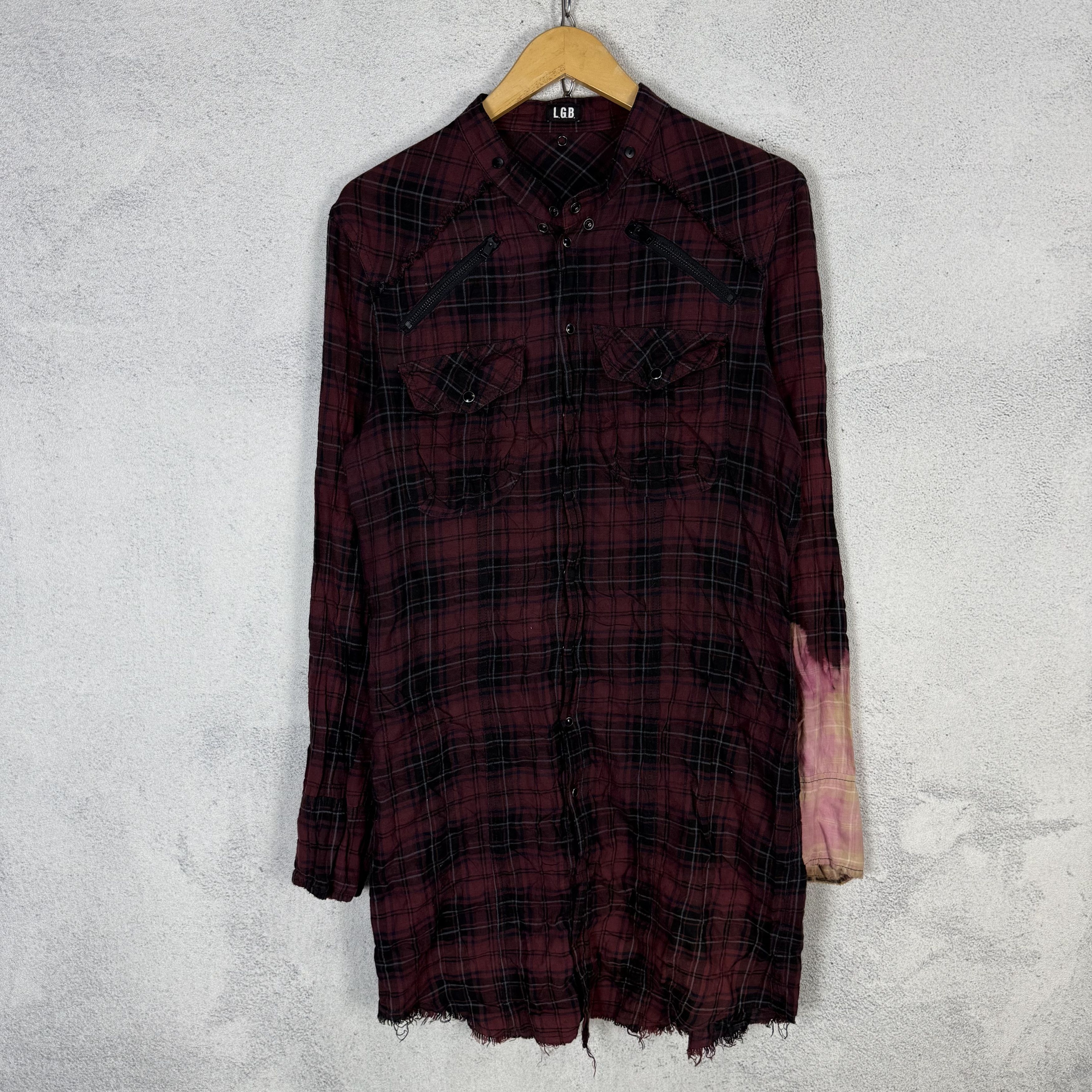 Le Grande Bleu (L.G.B.) LGB Plaid Tartan Shirt Size US M / EU 48-50 / 2 - 1 Thumbnail