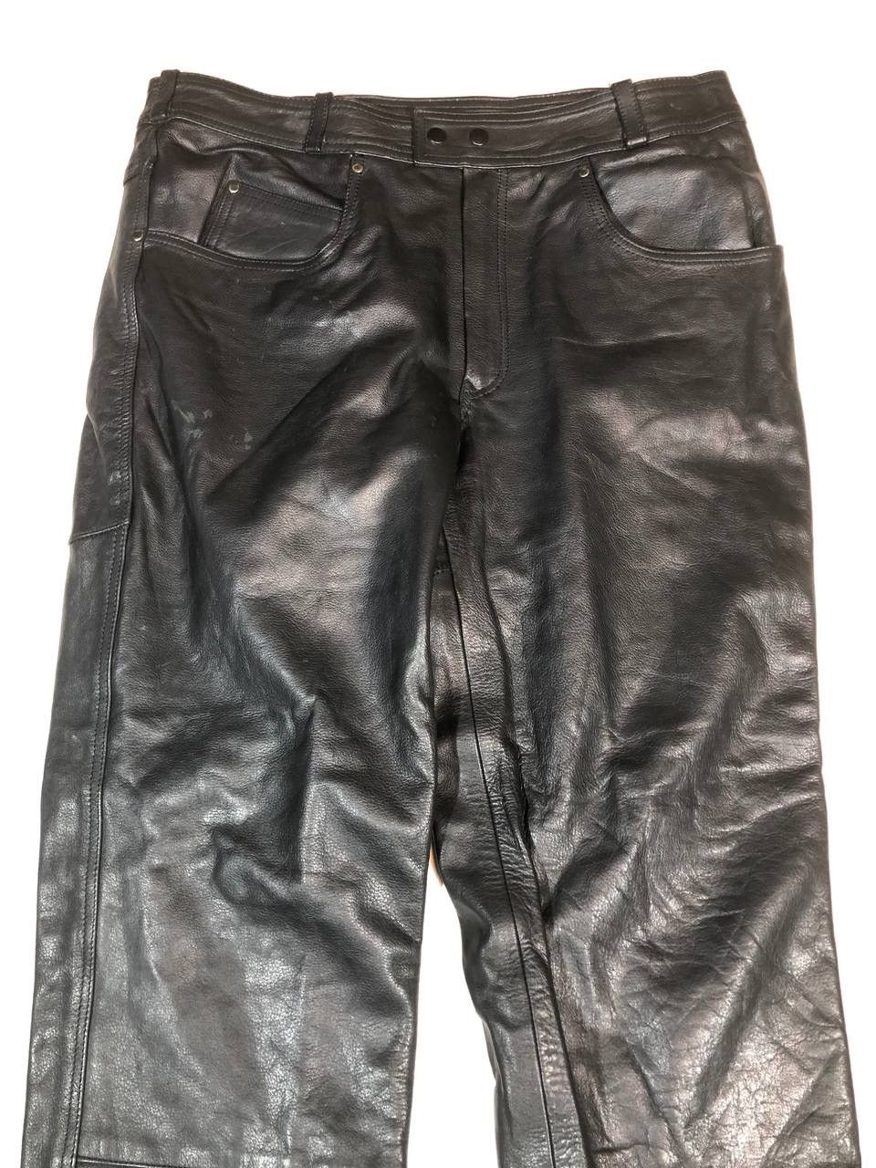 Leather × Vintage Leder Arizona USA Leather Moto Biker Pants Size US 36 / EU 52 - 3 Thumbnail
