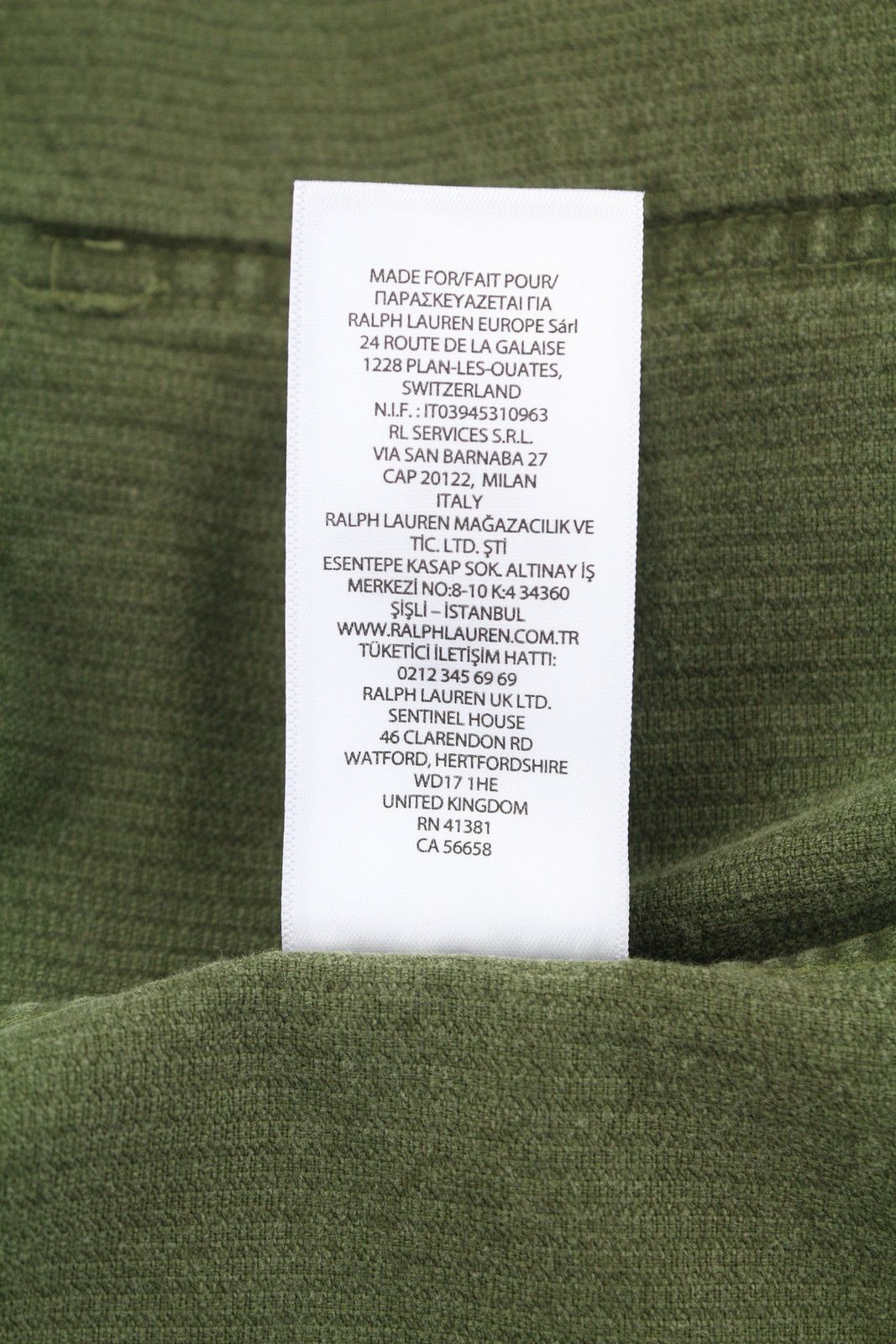 Ralph Lauren M Green Corduroy Button-Up Patch Pockets Logo 86987 Size US M / EU 48-50 / 2 - 11 Thumbnail