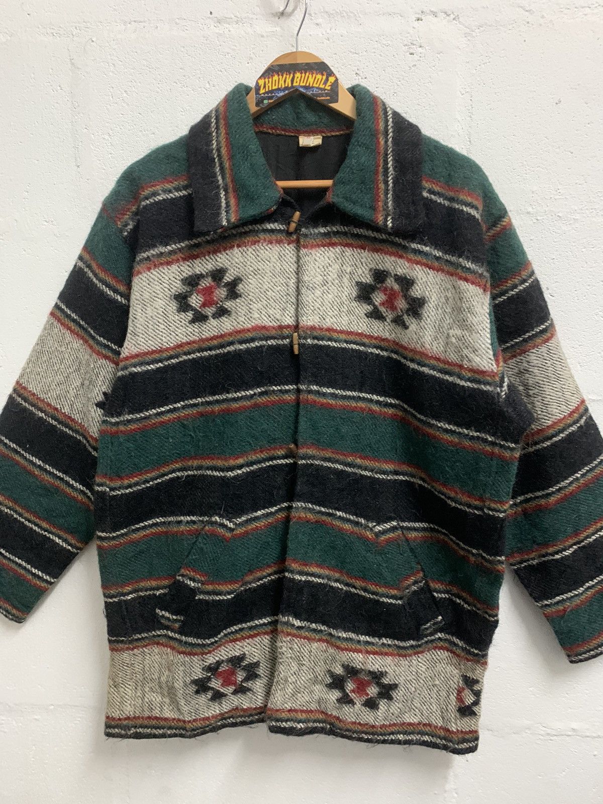 Japanese Brand Vintage Nepalese Wool Jacket Size US XL / EU 56 / 4 - 5 Thumbnail