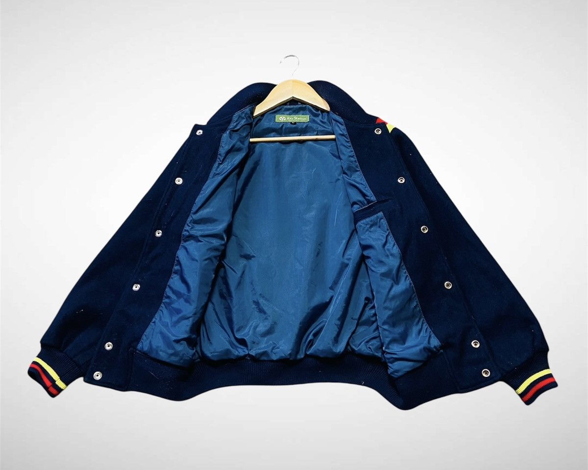 Vintage Vintage Key Station Wool Varsity Jacket Size US L / EU 52-54 / 3 - 4 Thumbnail