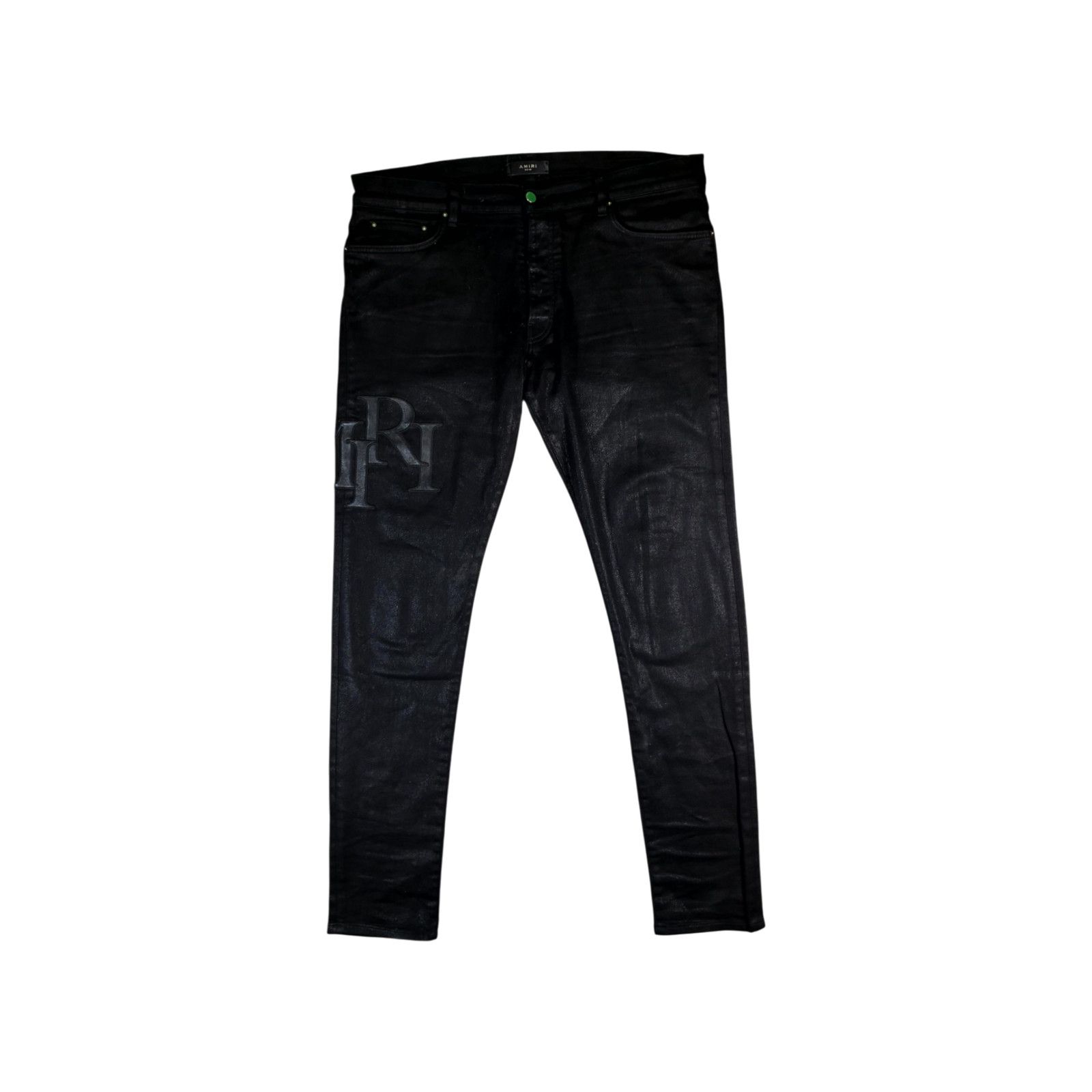 Amiri Amiri Side Studded Broken Jeans Rough Black | Grailed
